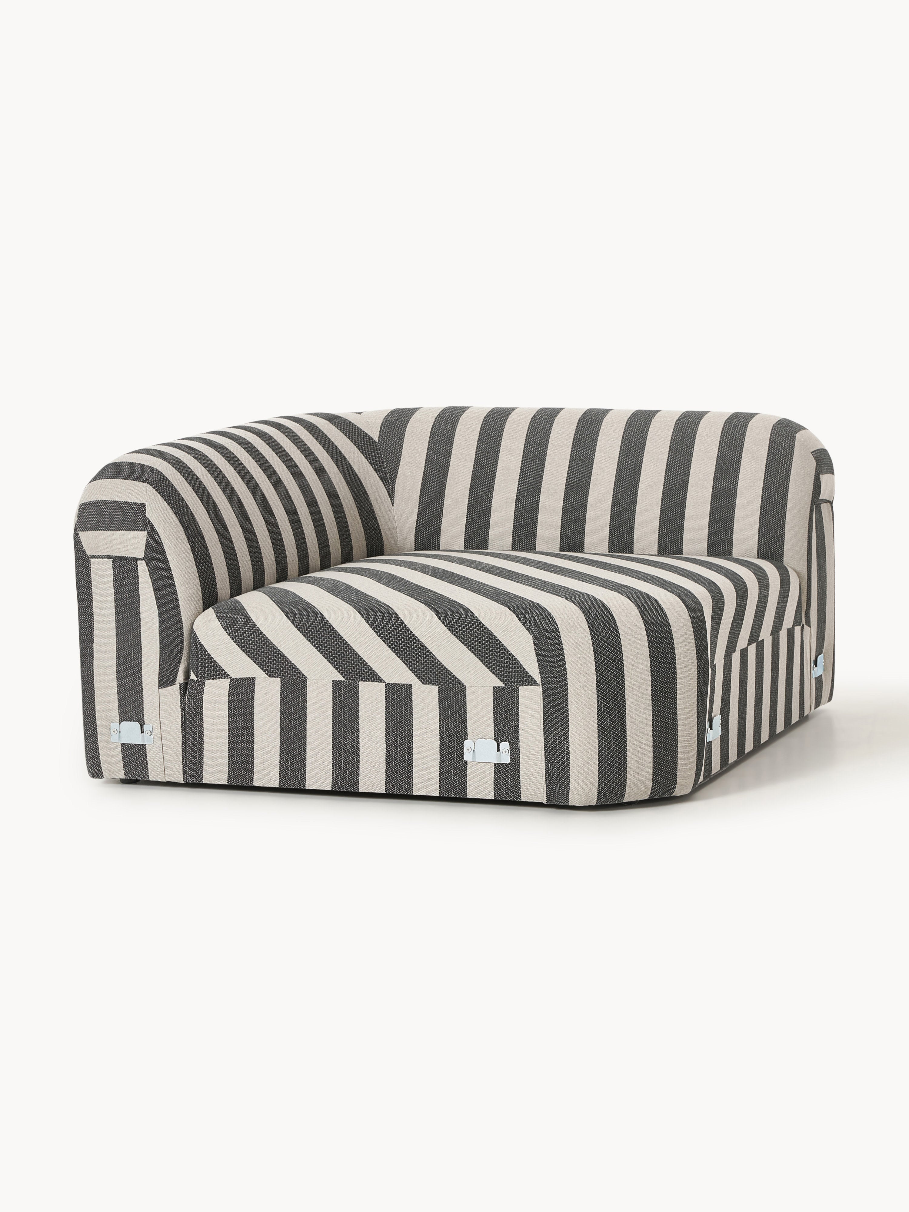 Rundes Gestreiftes Eckmodul Wolke