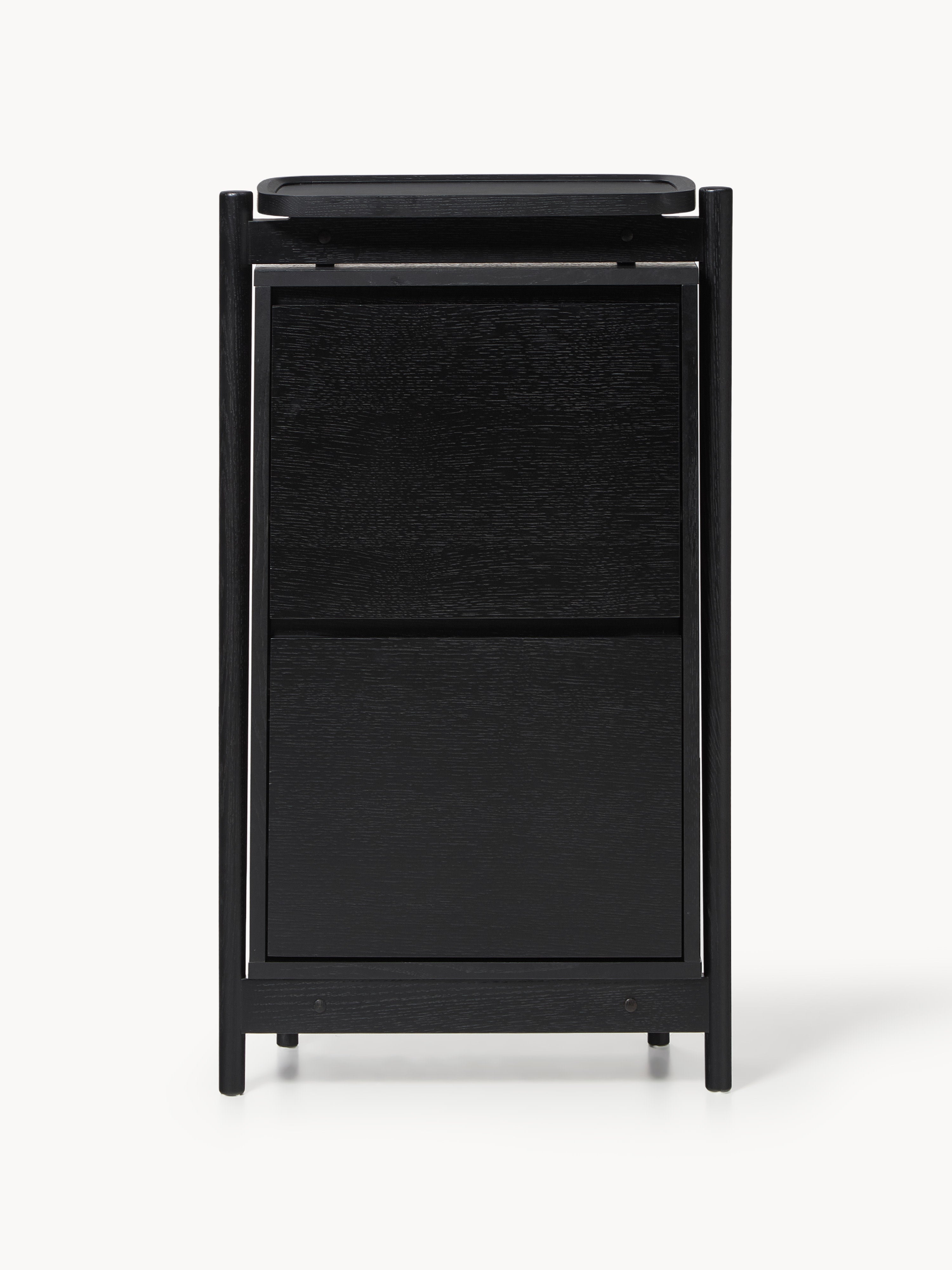 Holz-Schuhschrank Libby mit Klappfächern