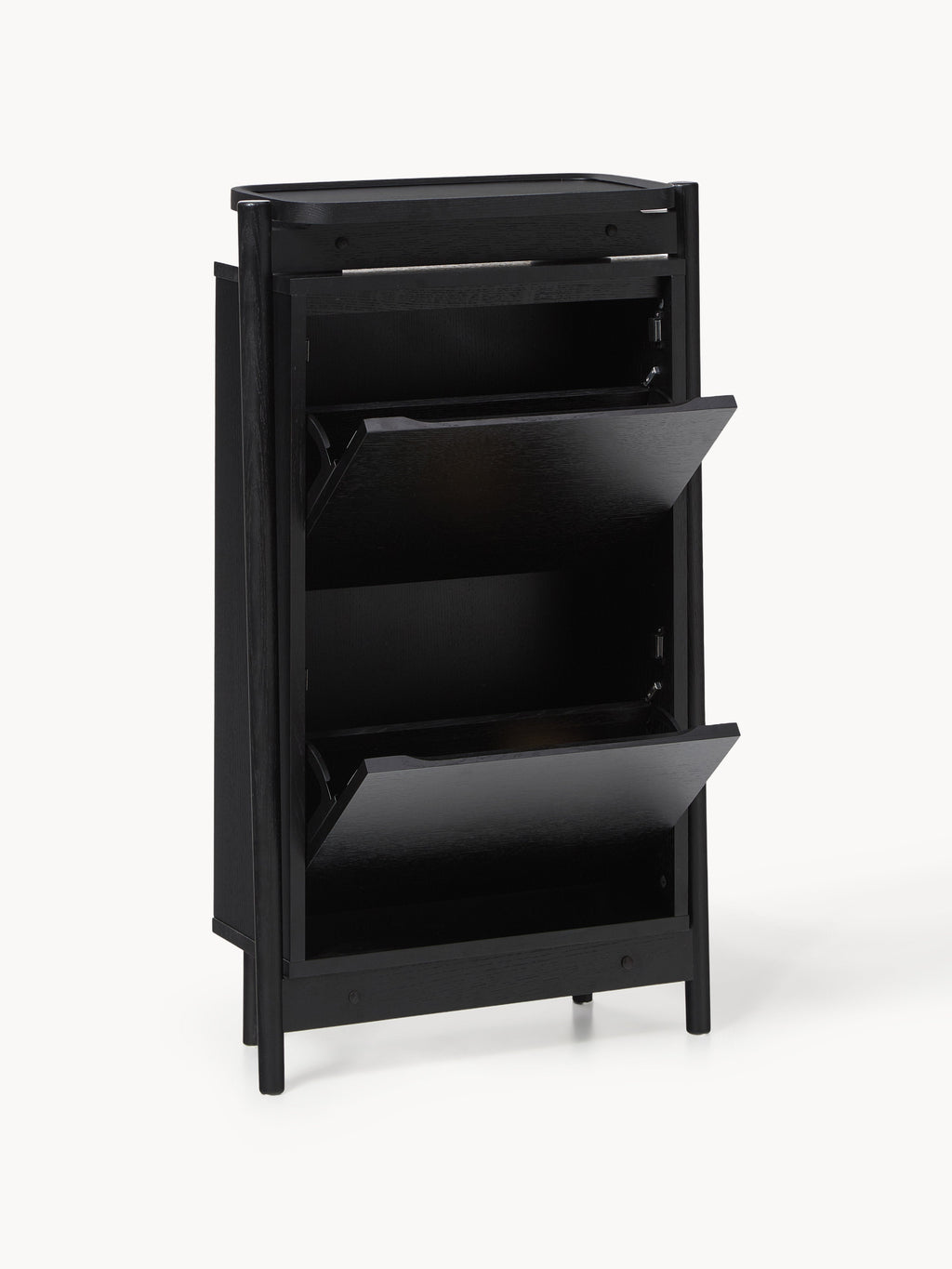 Holz-Schuhschrank Libby mit Klappfächern