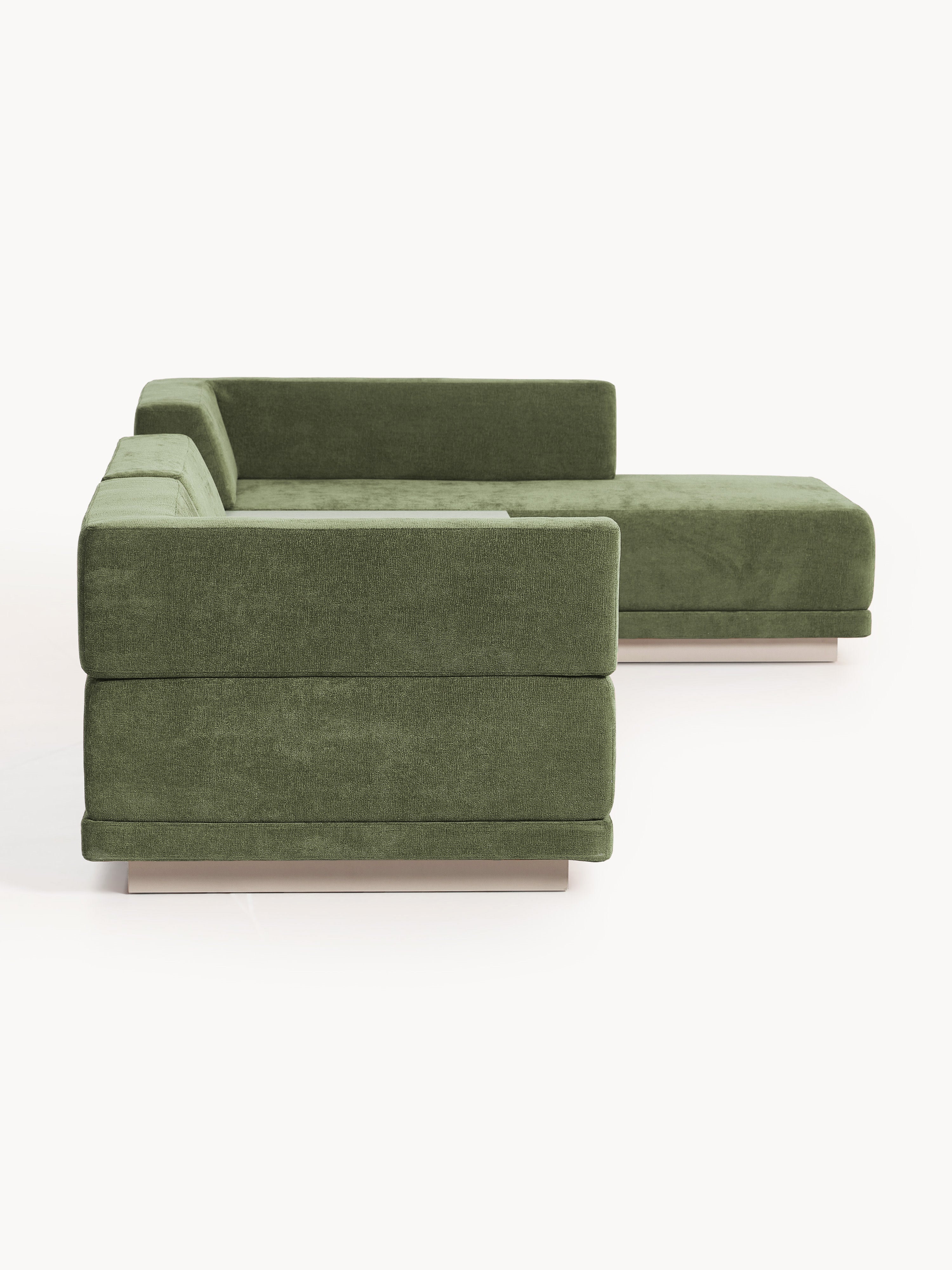 Modulares Ecksofa Colin (4-Sitzer) mit Couchtisch