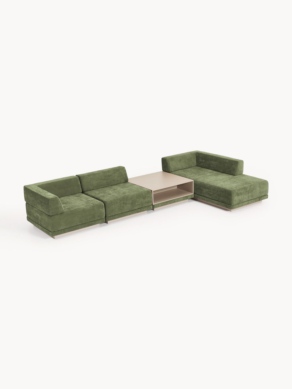 Galeriebild 1 - Modulares Ecksofa Colin (4-Sitzer) mit Couchtisch
