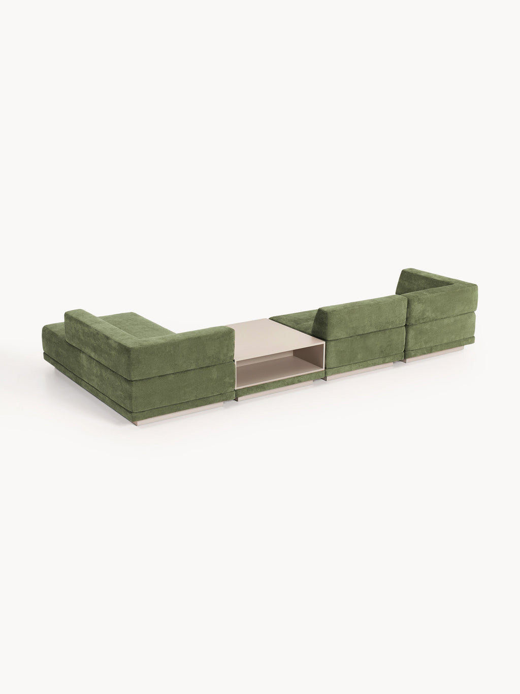 Modulares Ecksofa Colin (4-Sitzer) mit Couchtisch