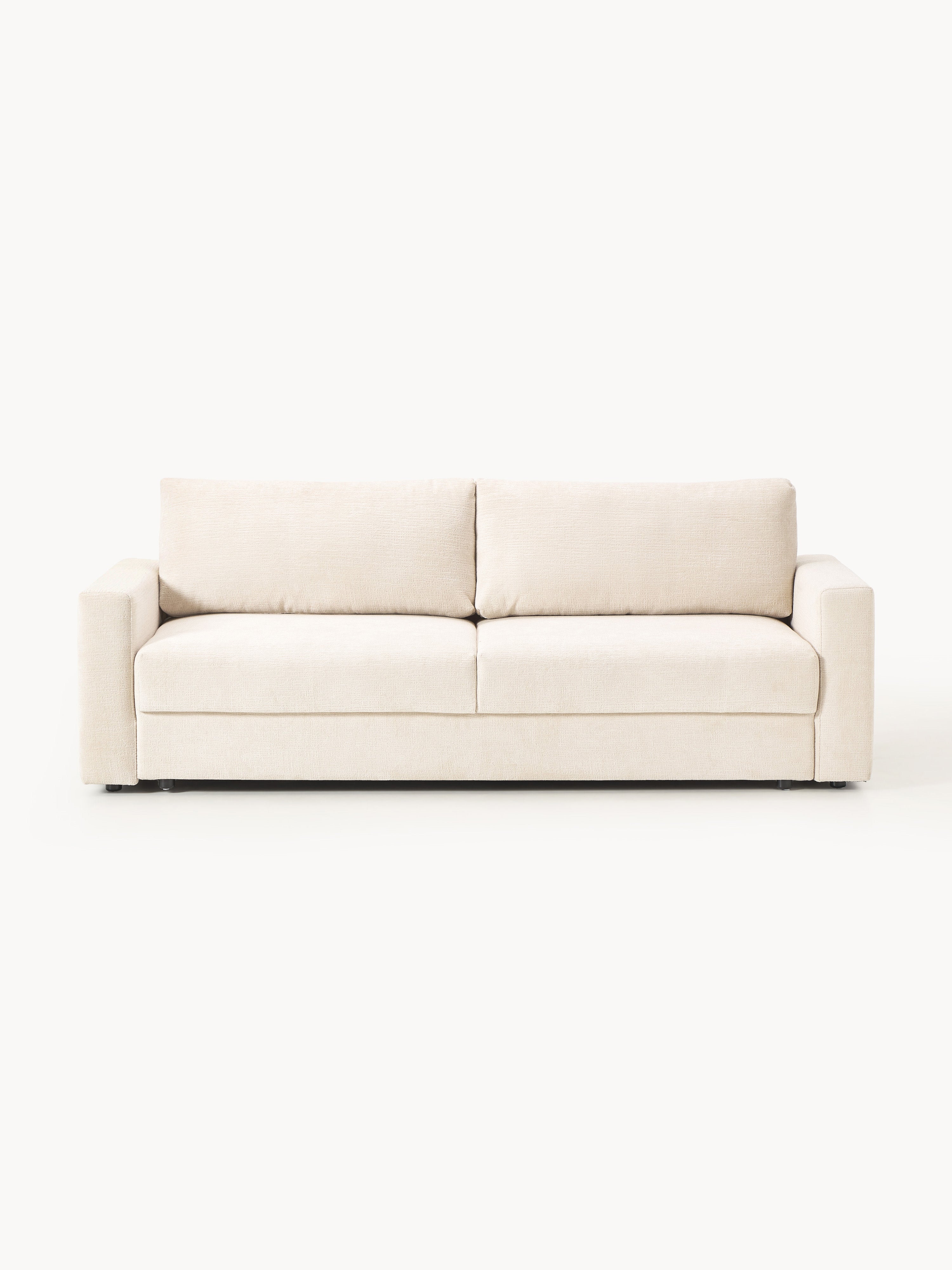 Galeriebild 1 - Samt-Schlafsofa Tasha (3-Sitzer) mit Stauraum
