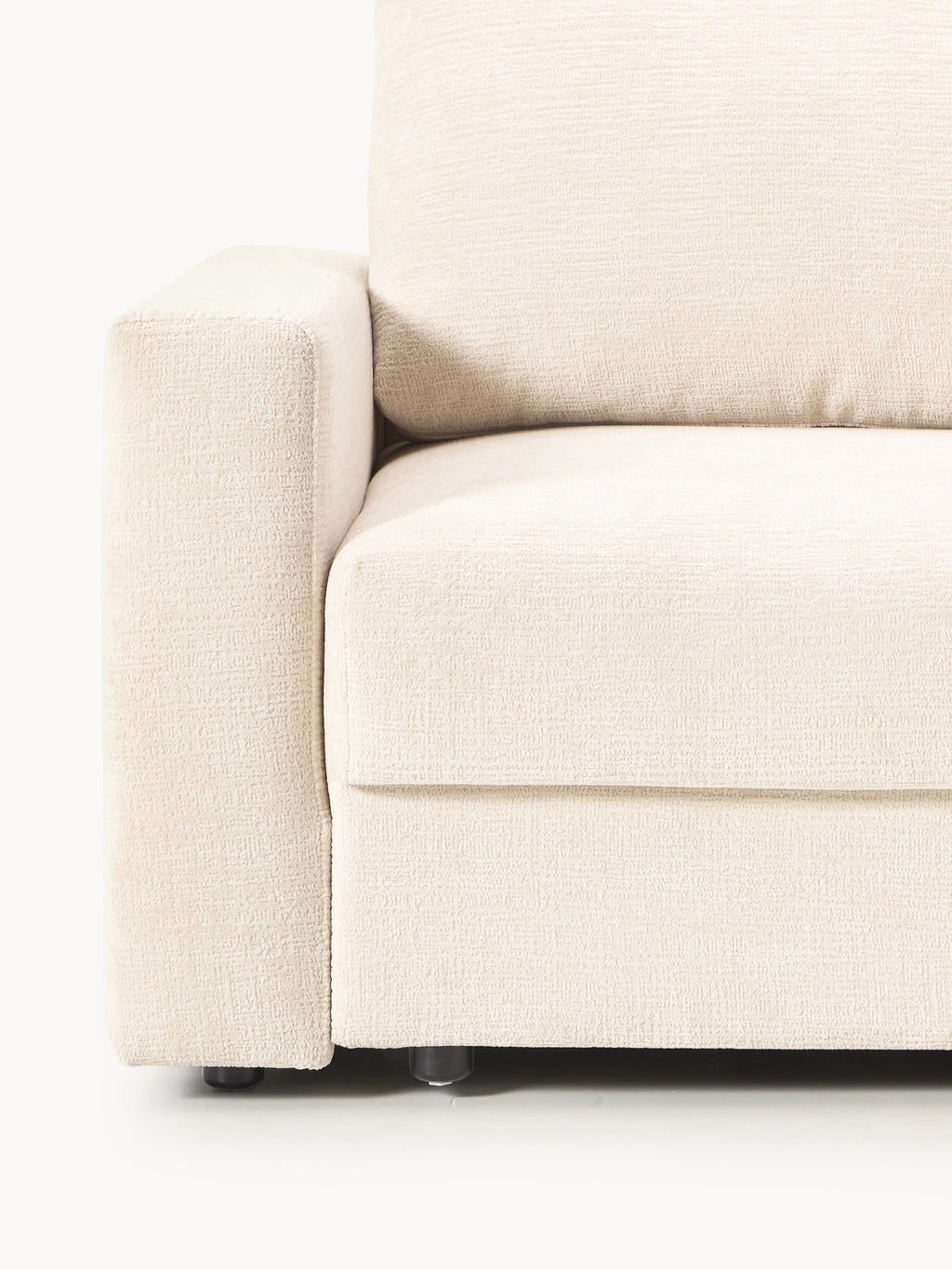 Samt-Schlafsofa Tasha (3-Sitzer) mit Stauraum