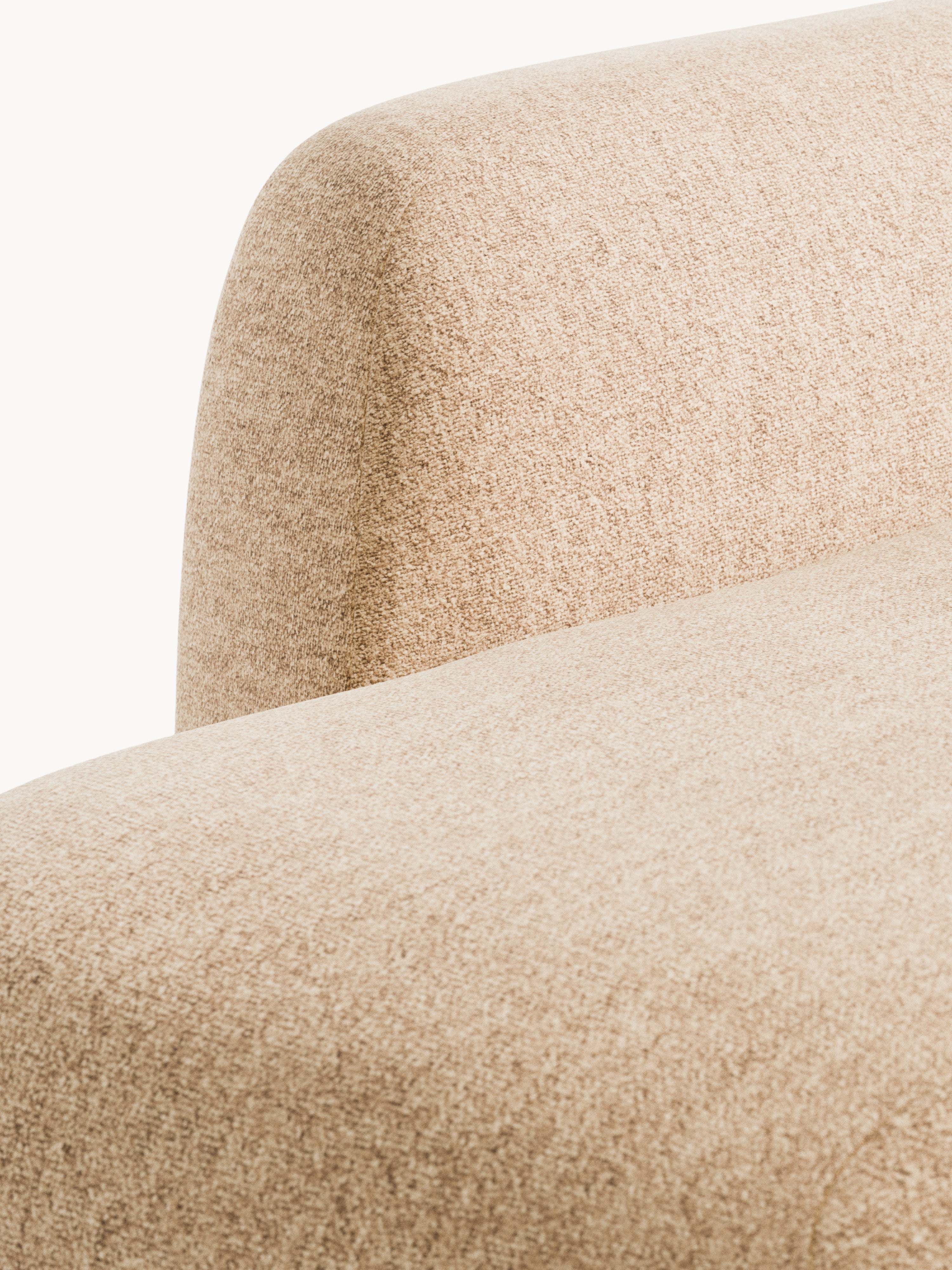 Modulares Bouclé-XL-Ecksofa Wolke mit Chaiselongue