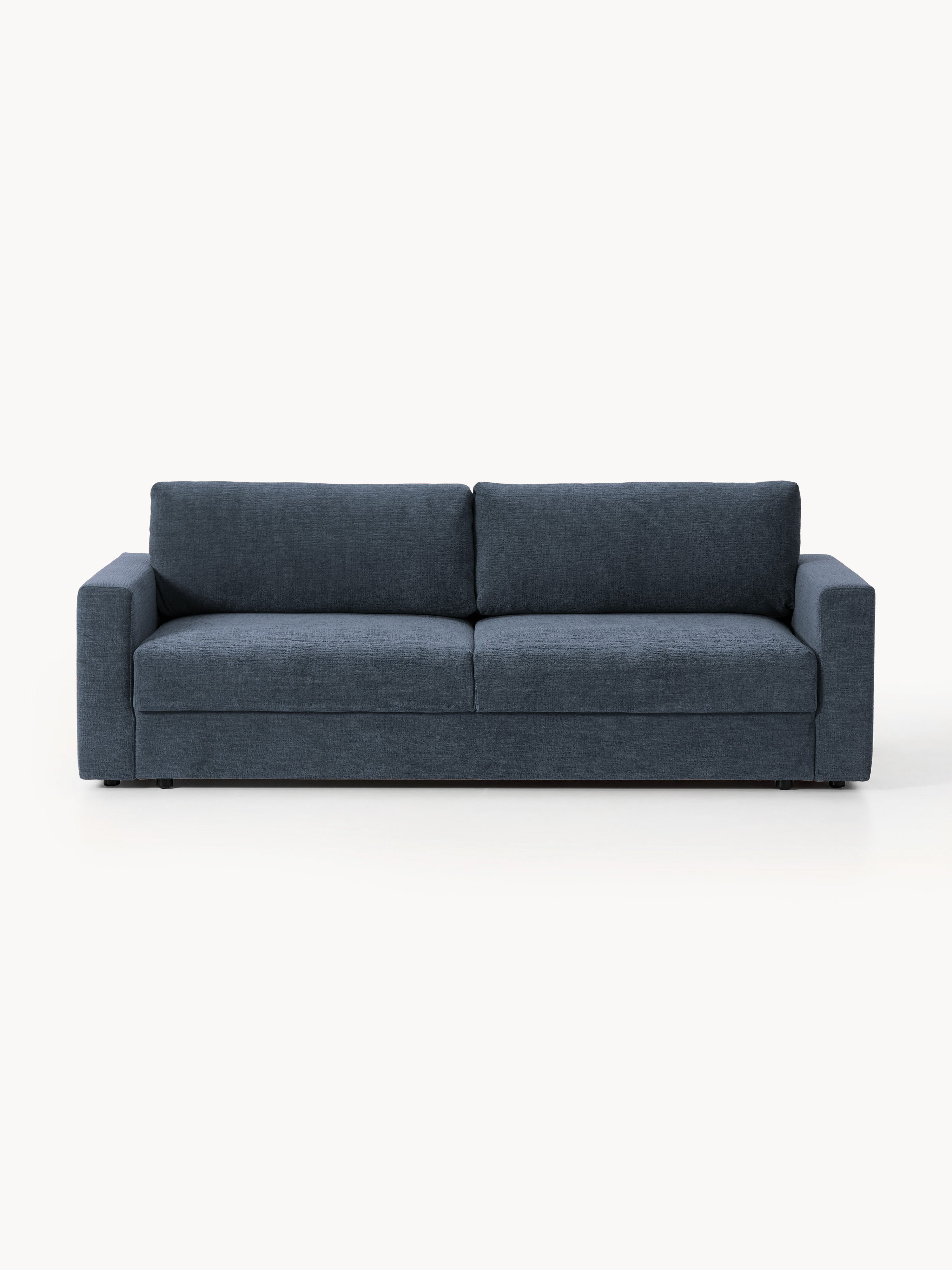 Galeriebild 1 - Samt-Schlafsofa Tasha (3-Sitzer) mit Stauraum