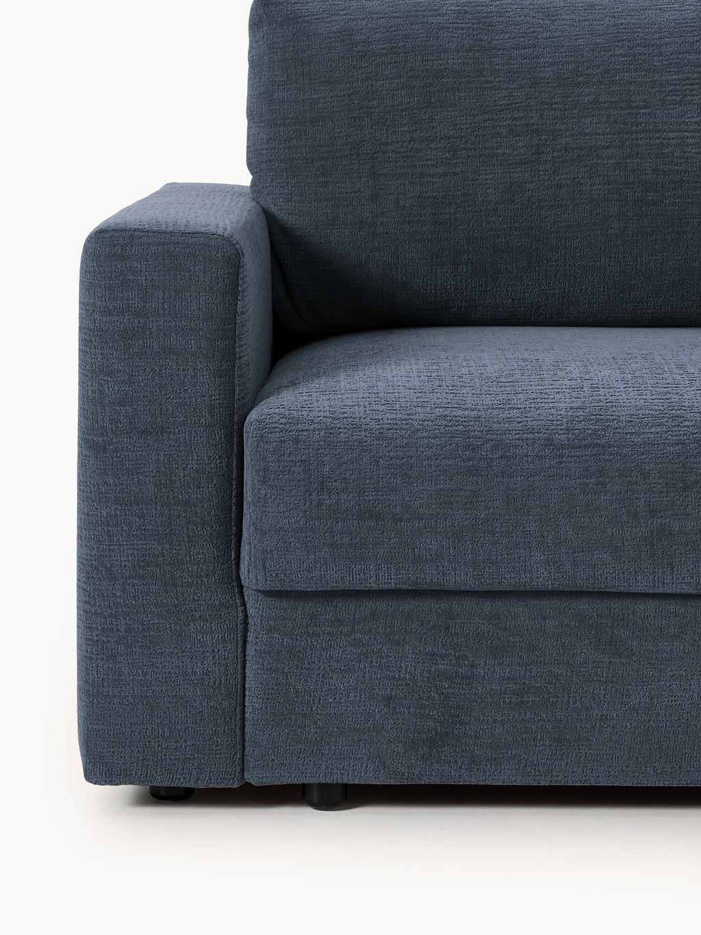 Samt-Schlafsofa Tasha (3-Sitzer) mit Stauraum