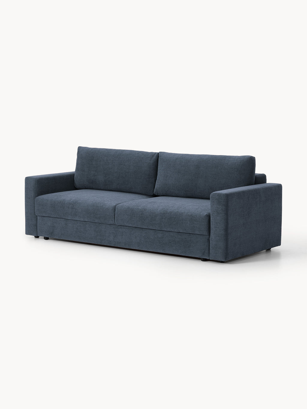 Samt-Schlafsofa Tasha (3-Sitzer) mit Stauraum