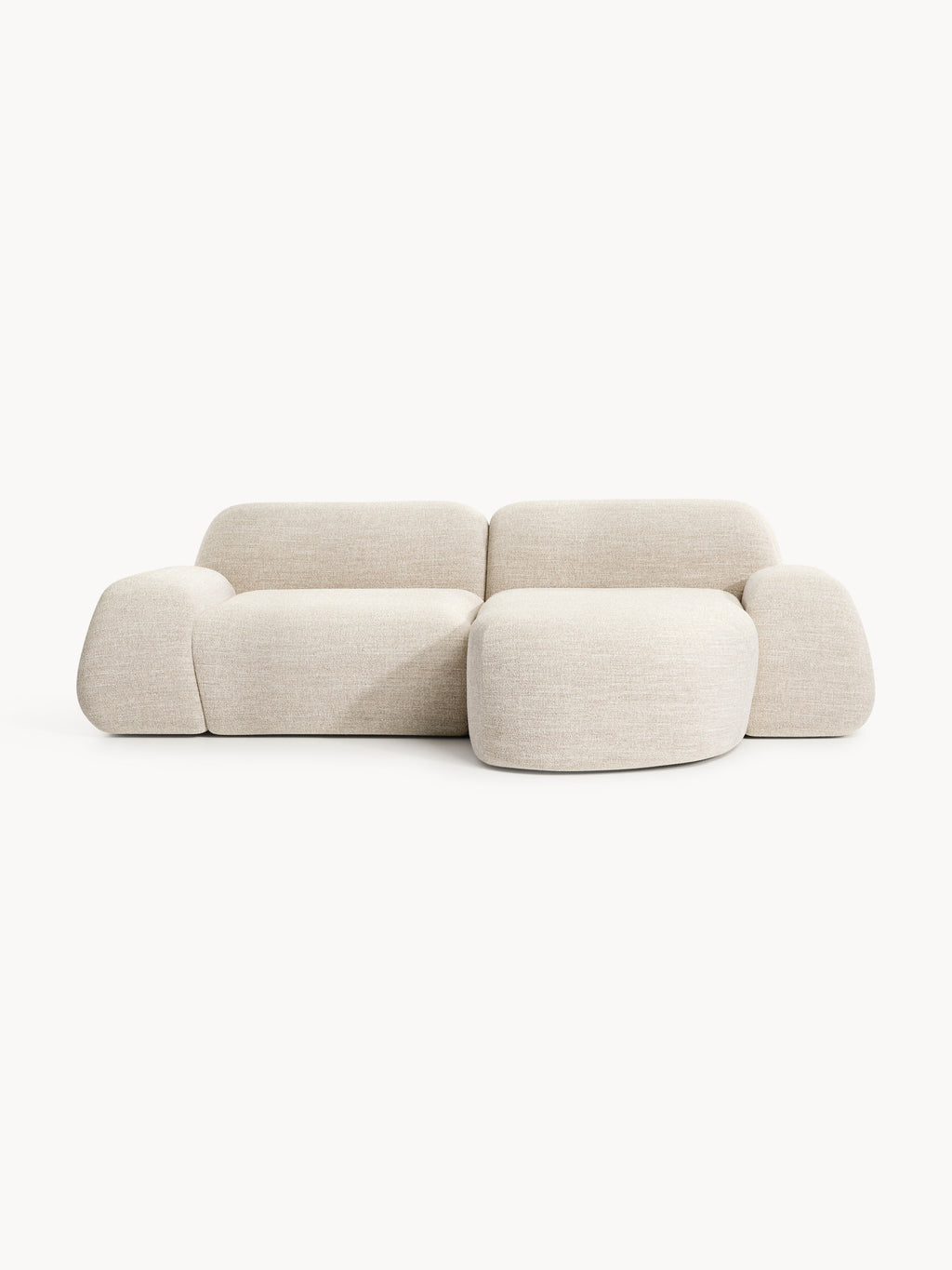 Galeriebild 1 - Modulares Bouclé-Ecksofa Wolke (3-Sitzer)