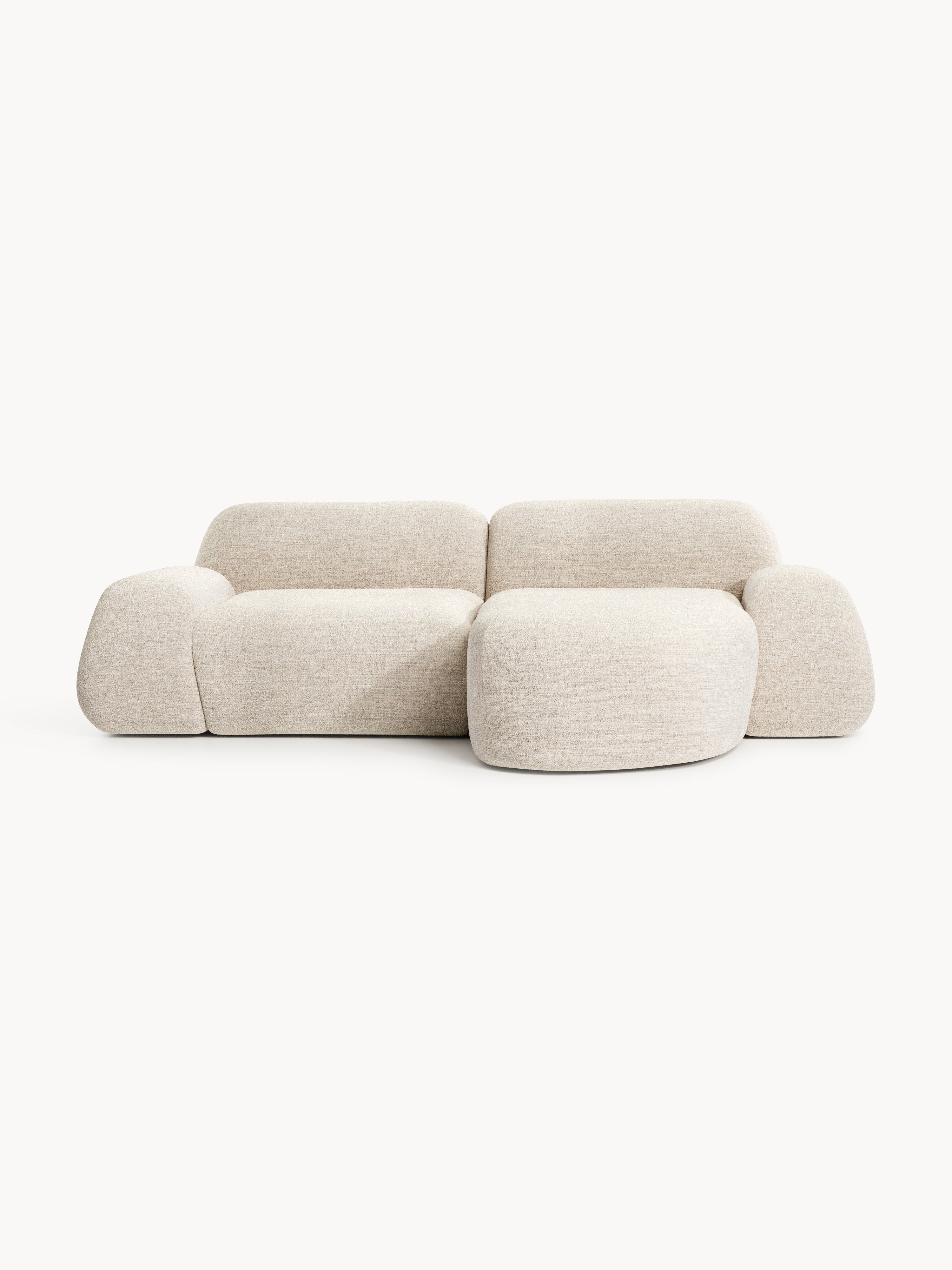 Galeriebild 1 - Modulares Bouclé-Ecksofa Wolke (3-Sitzer)
