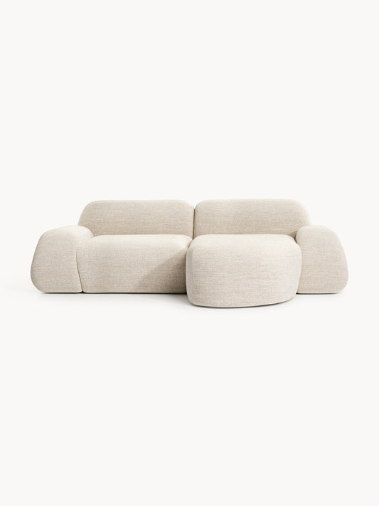 Galeriebild 1 - Modulares Bouclé-Ecksofa Wolke (3-Sitzer)