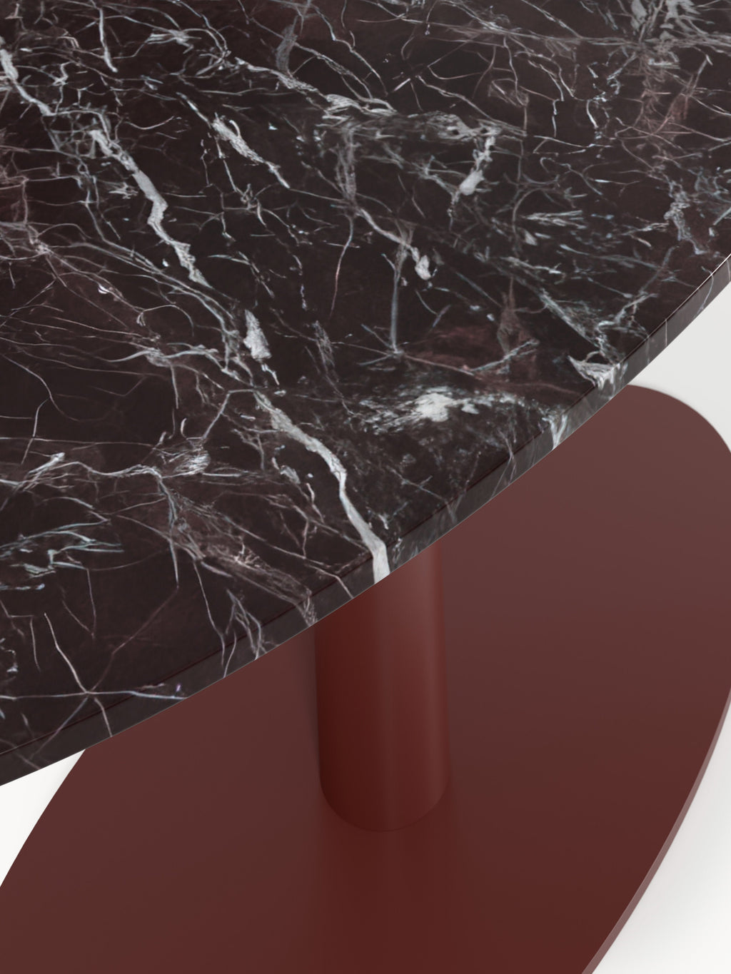 Ovaler Marmor-Esstisch Miley, 180 x 90 cm