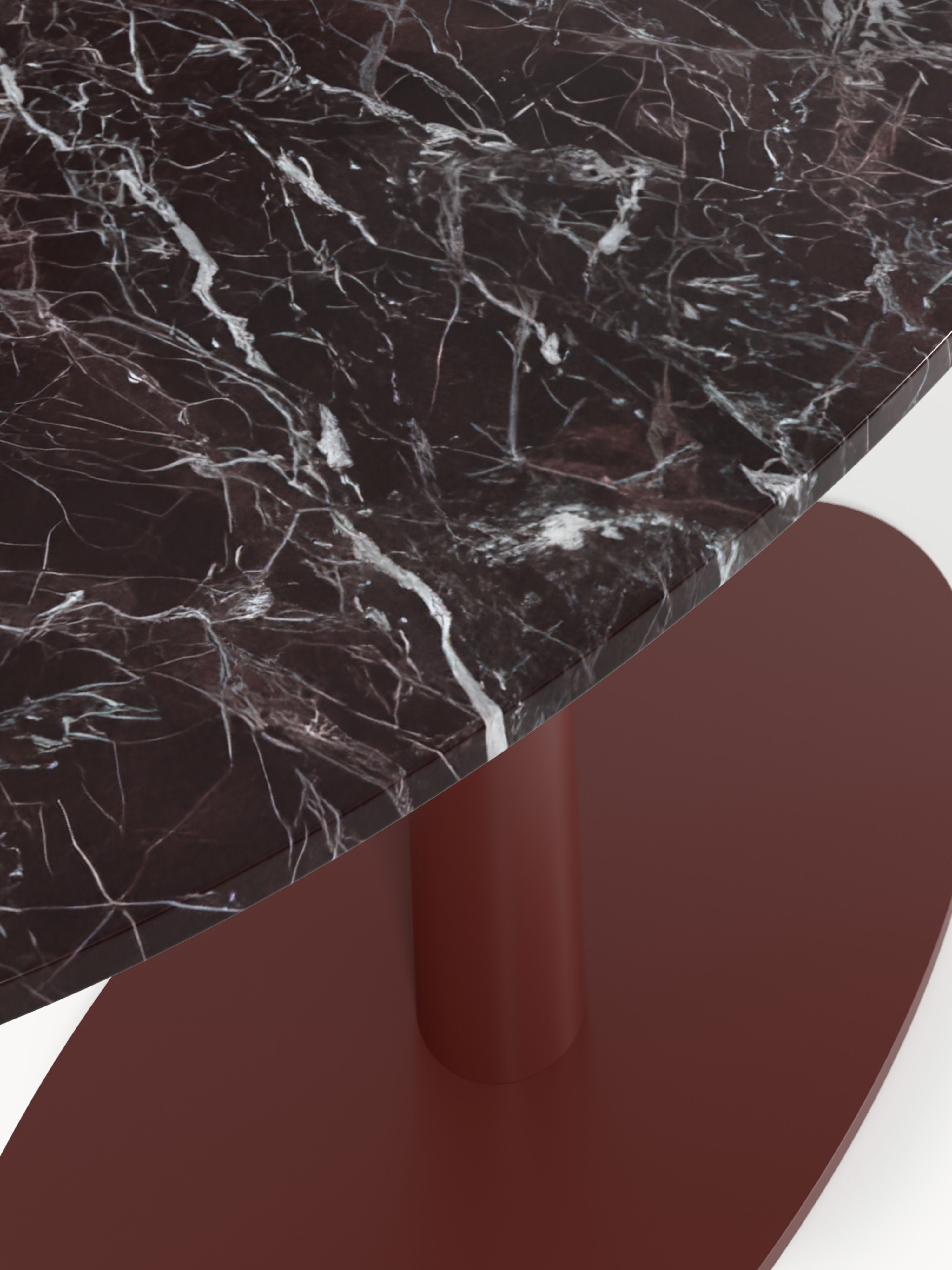 Ovaler Marmor-Esstisch Miley, 180 x 90 cm
