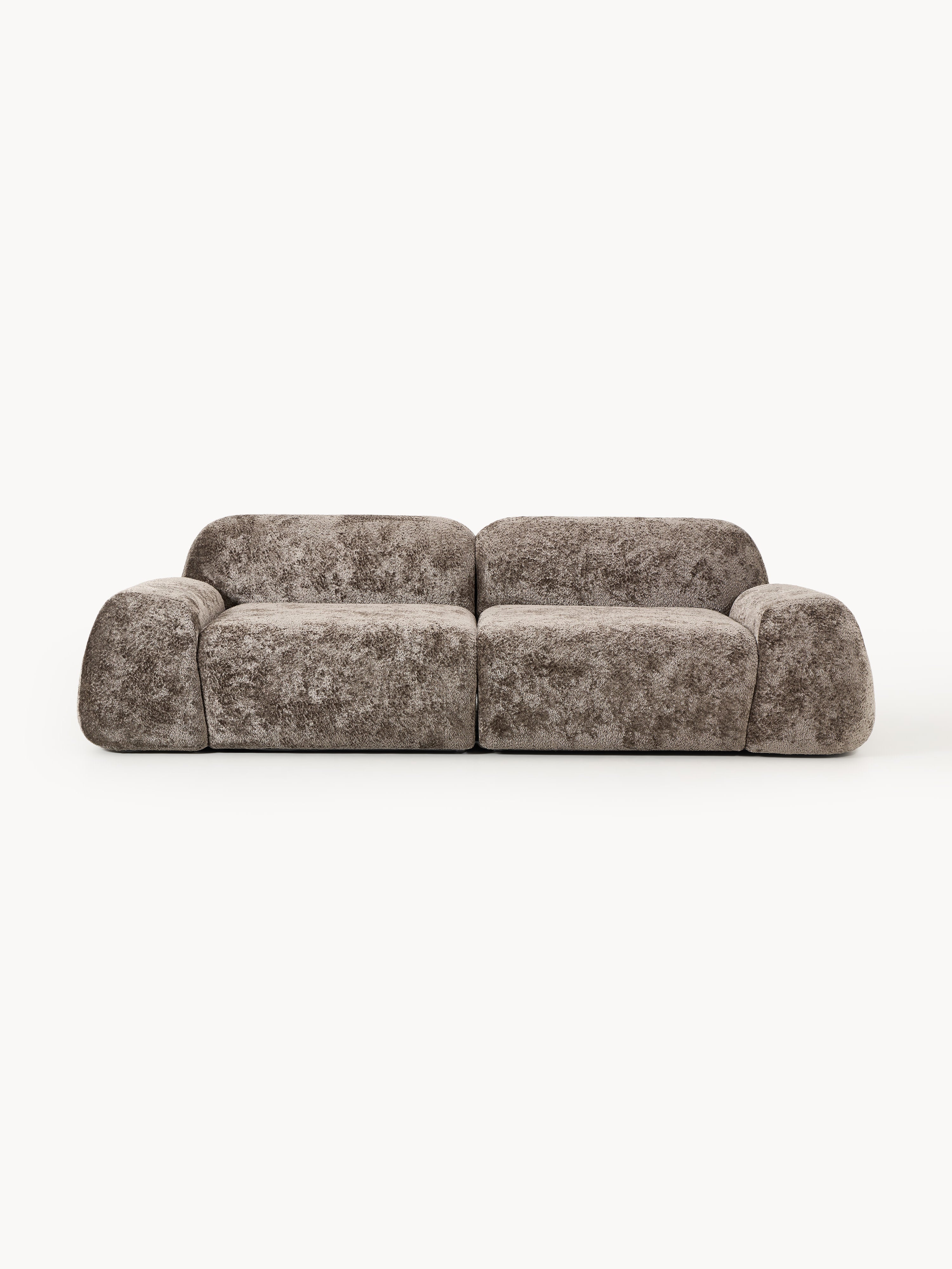 Modulares Teddy-Bouclé-Sofa Wolke (3-Sitzer)
