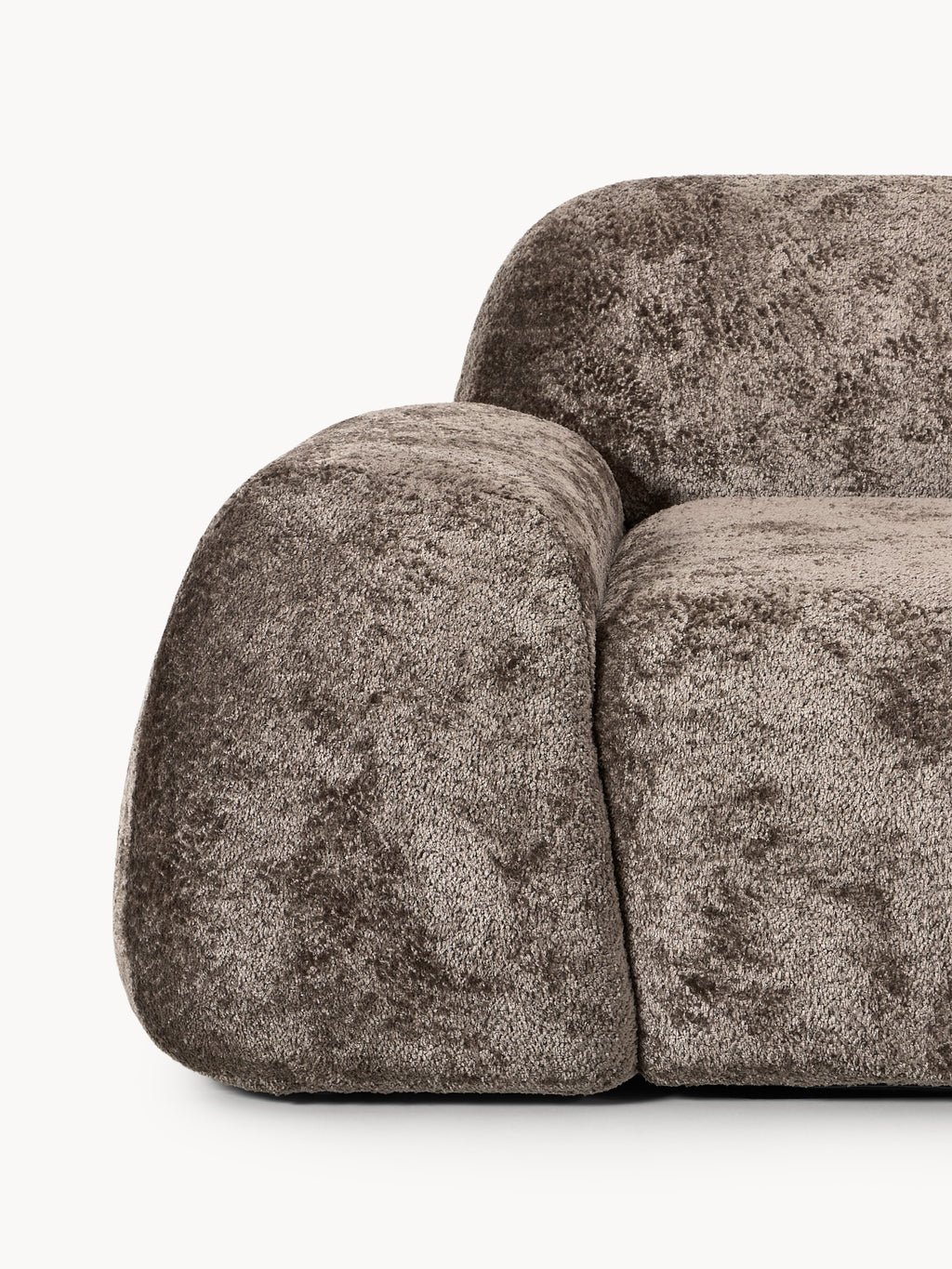 Modulares Teddy-Bouclé-Sofa Wolke (3-Sitzer)
