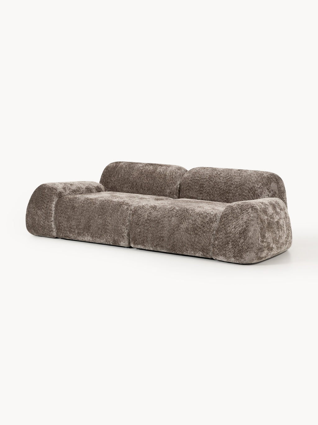Modulares Teddy-Bouclé-Sofa Wolke (3-Sitzer)