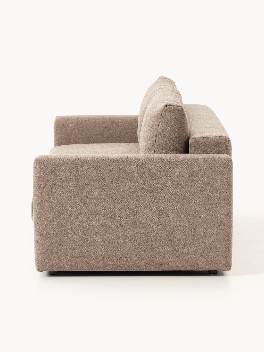 Bouclé-Schlafsofa Tasha (3-Sitzer) mit Stauraum