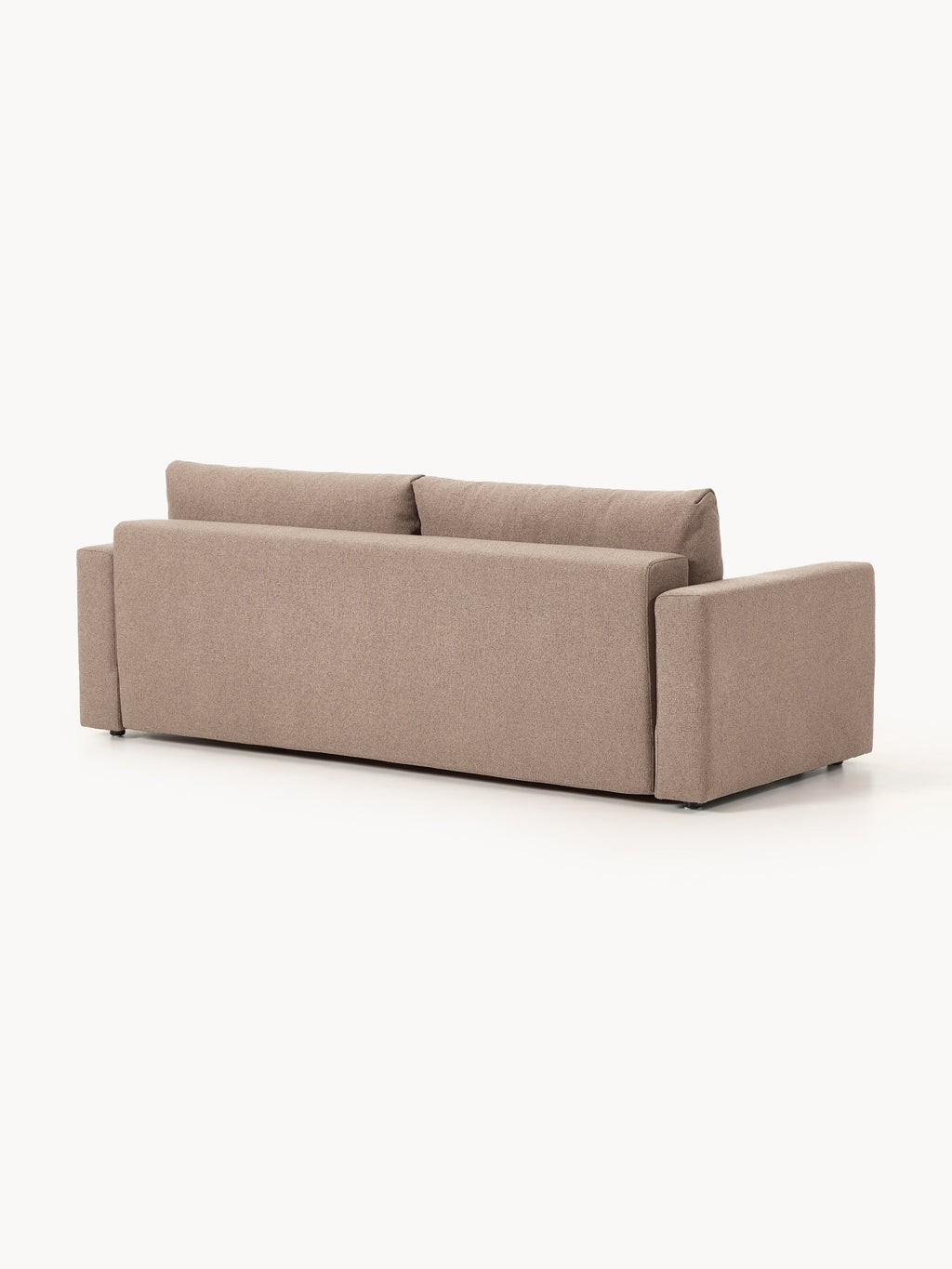 Bouclé-Schlafsofa Tasha (3-Sitzer) mit Stauraum