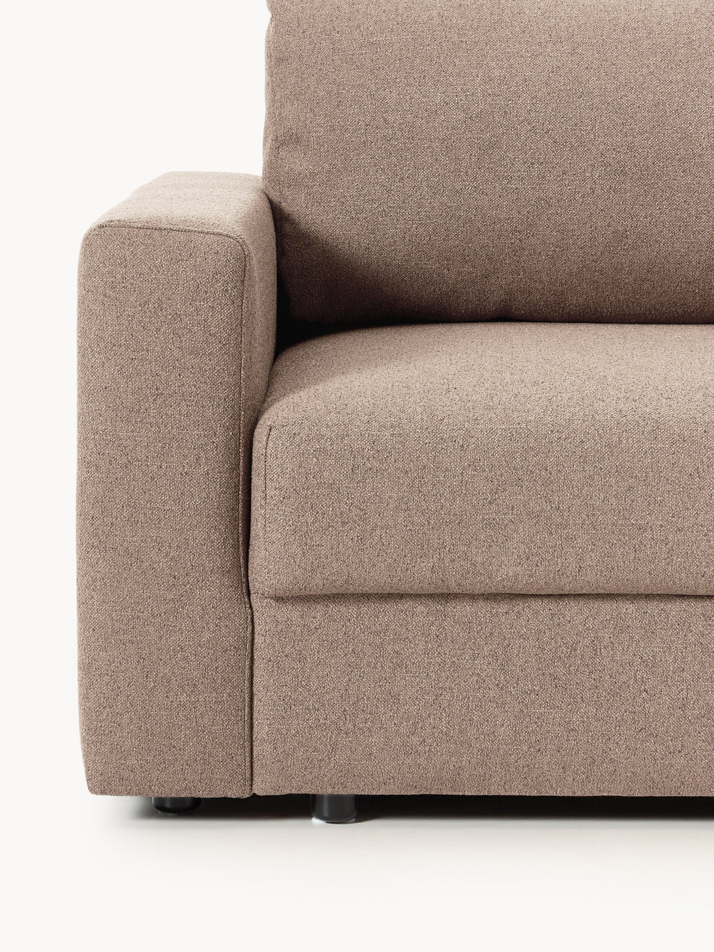 Bouclé-Schlafsofa Tasha (3-Sitzer) mit Stauraum