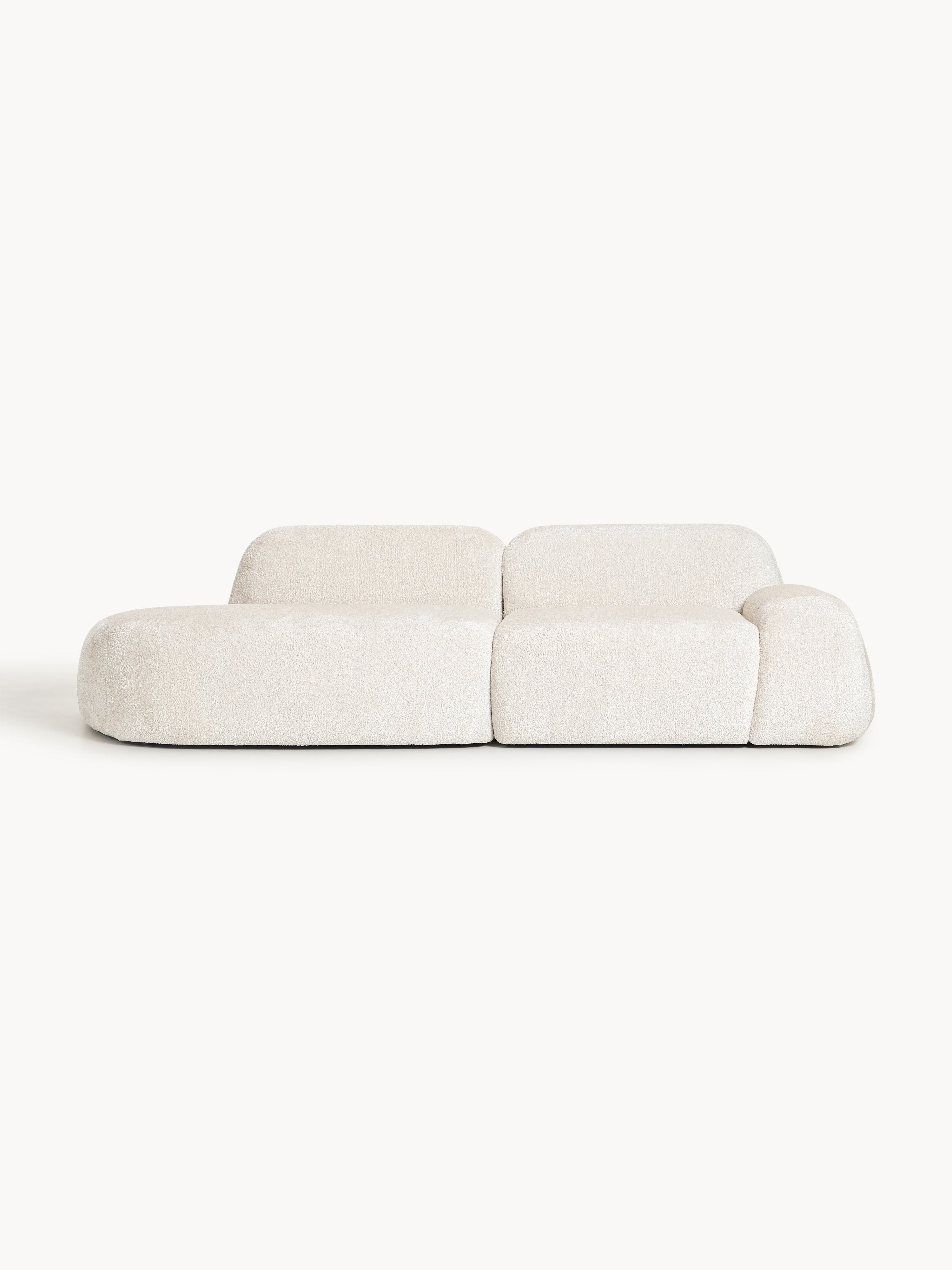 Galeriebild 1 - Modulare Teddy-Bouclé-Chaise Wolke (3-Sitzer)