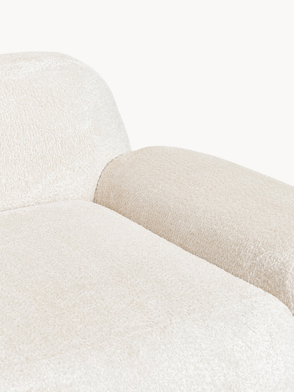 Modulare Teddy-Bouclé-Chaise Wolke (3-Sitzer)