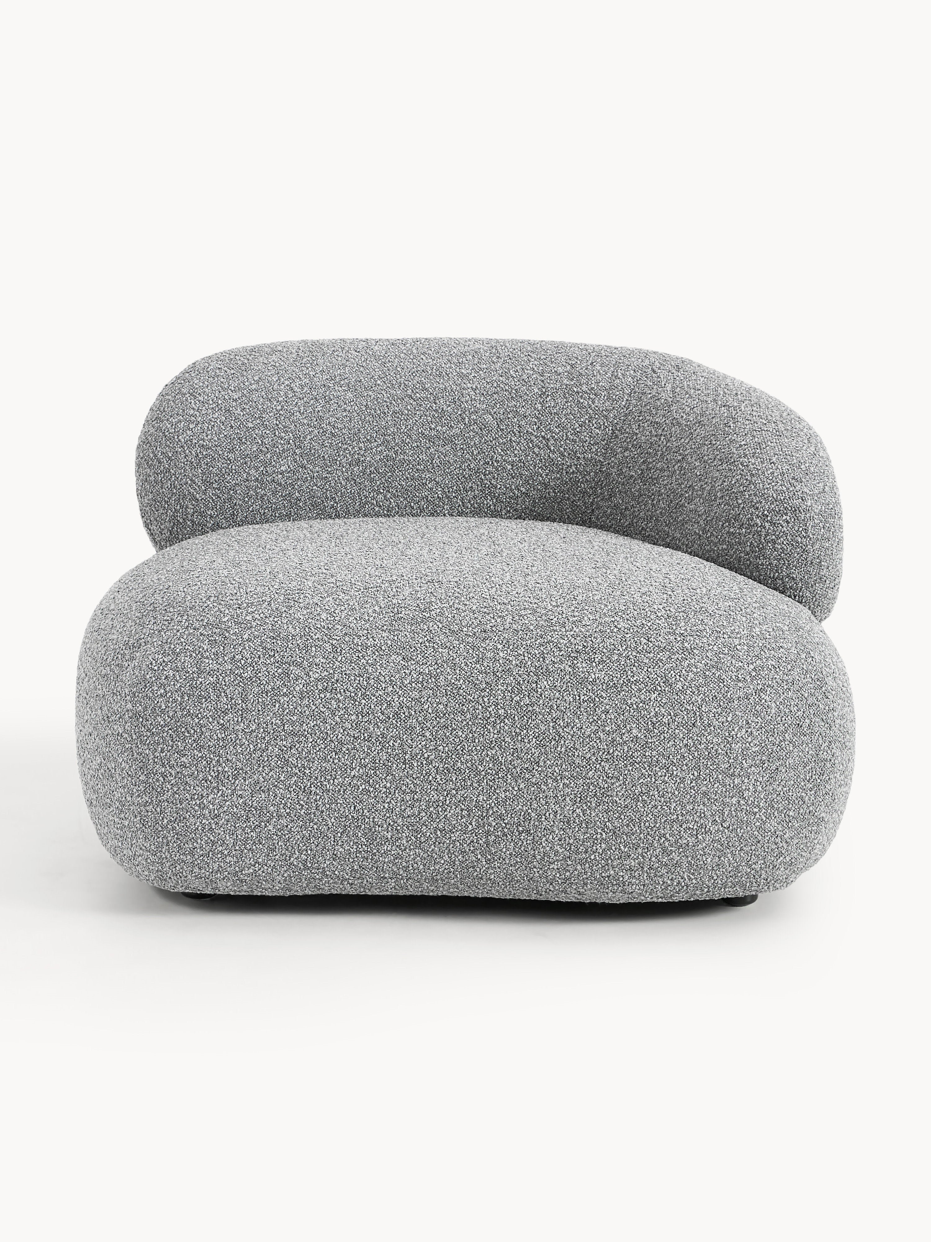 Bouclé-Loungesessel Alba