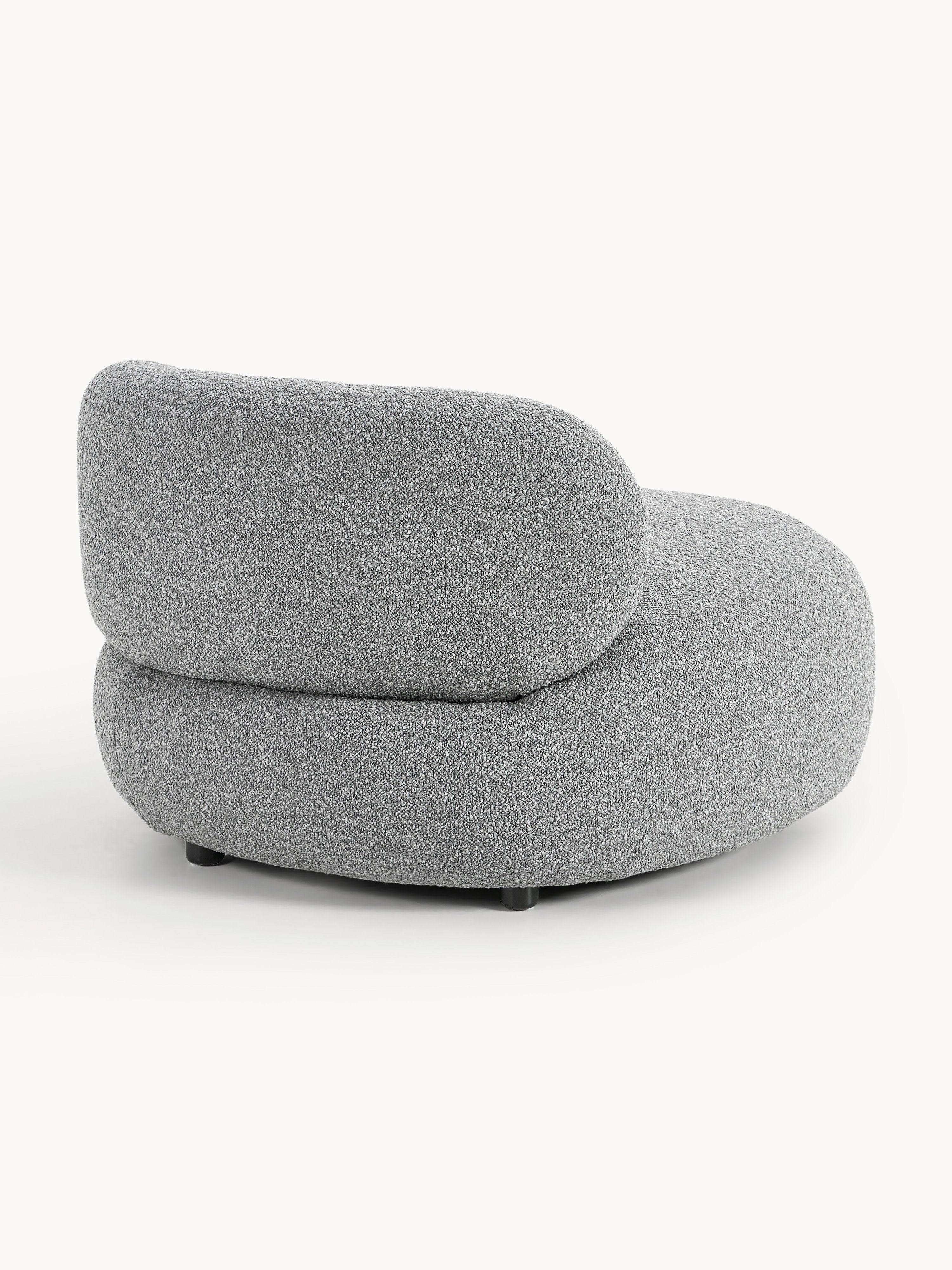 Bouclé-Loungesessel Alba