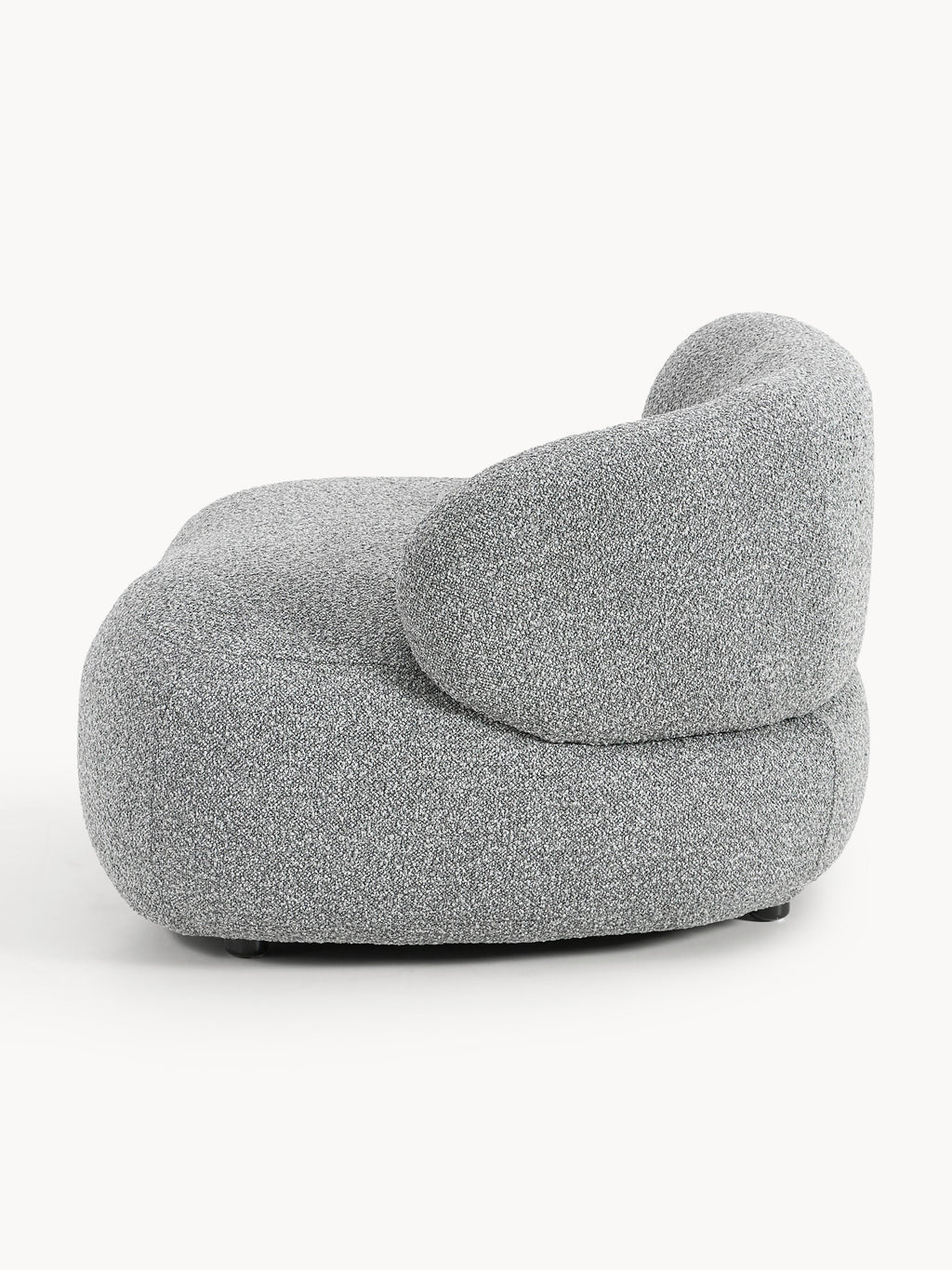 Bouclé-Loungesessel Alba