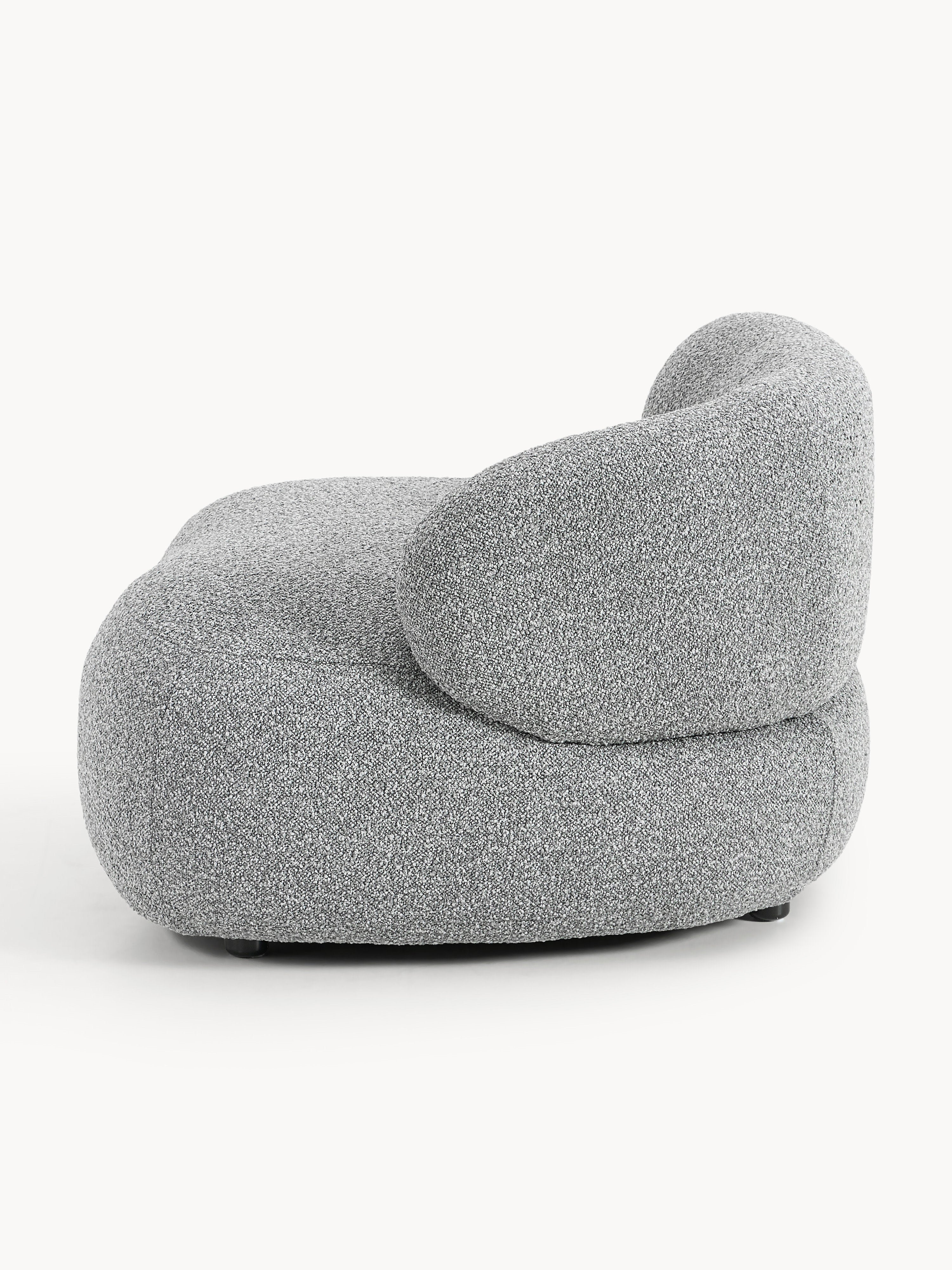Bouclé-Loungesessel Alba