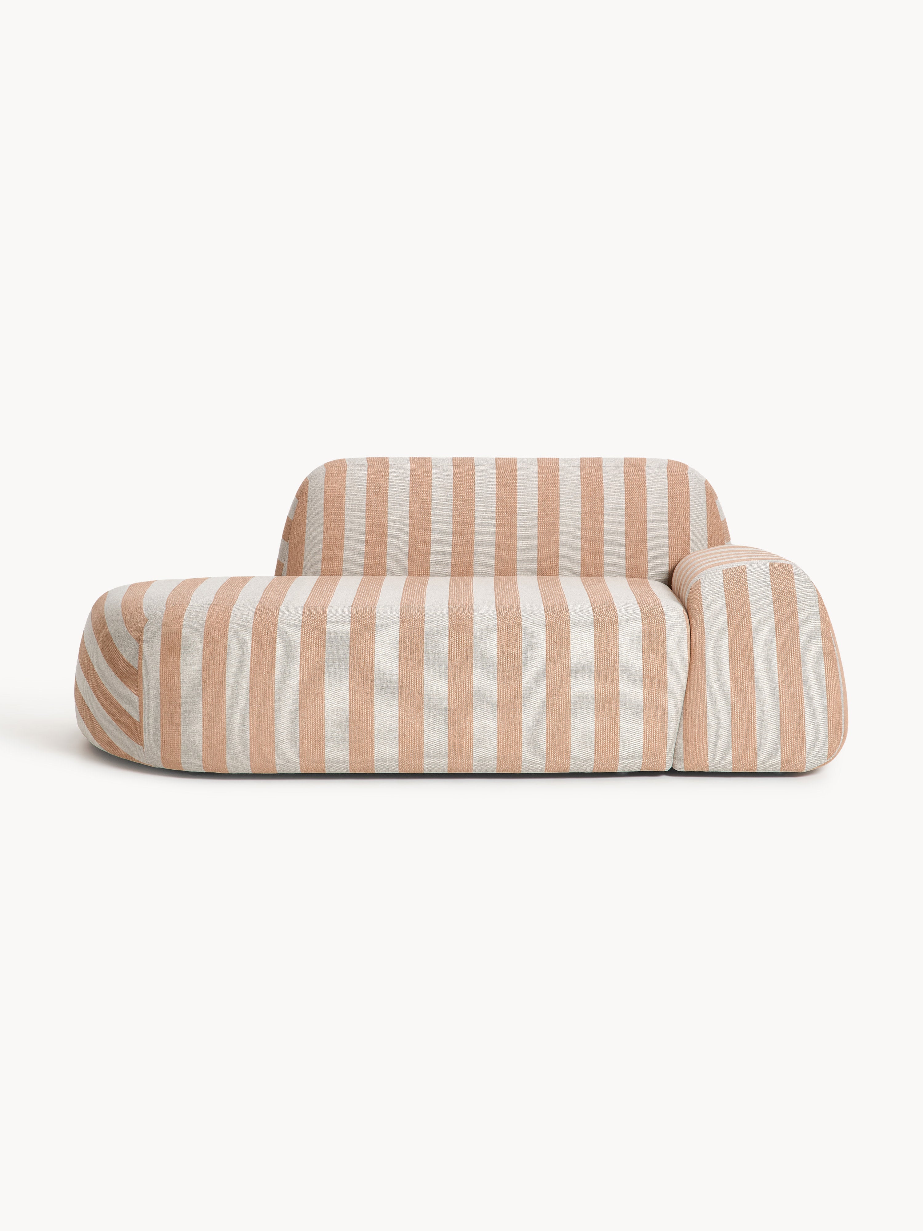 Galeriebild 1 - Gestreiftes Sofa Wolke (2-Sitzer) mit Chaiselongue