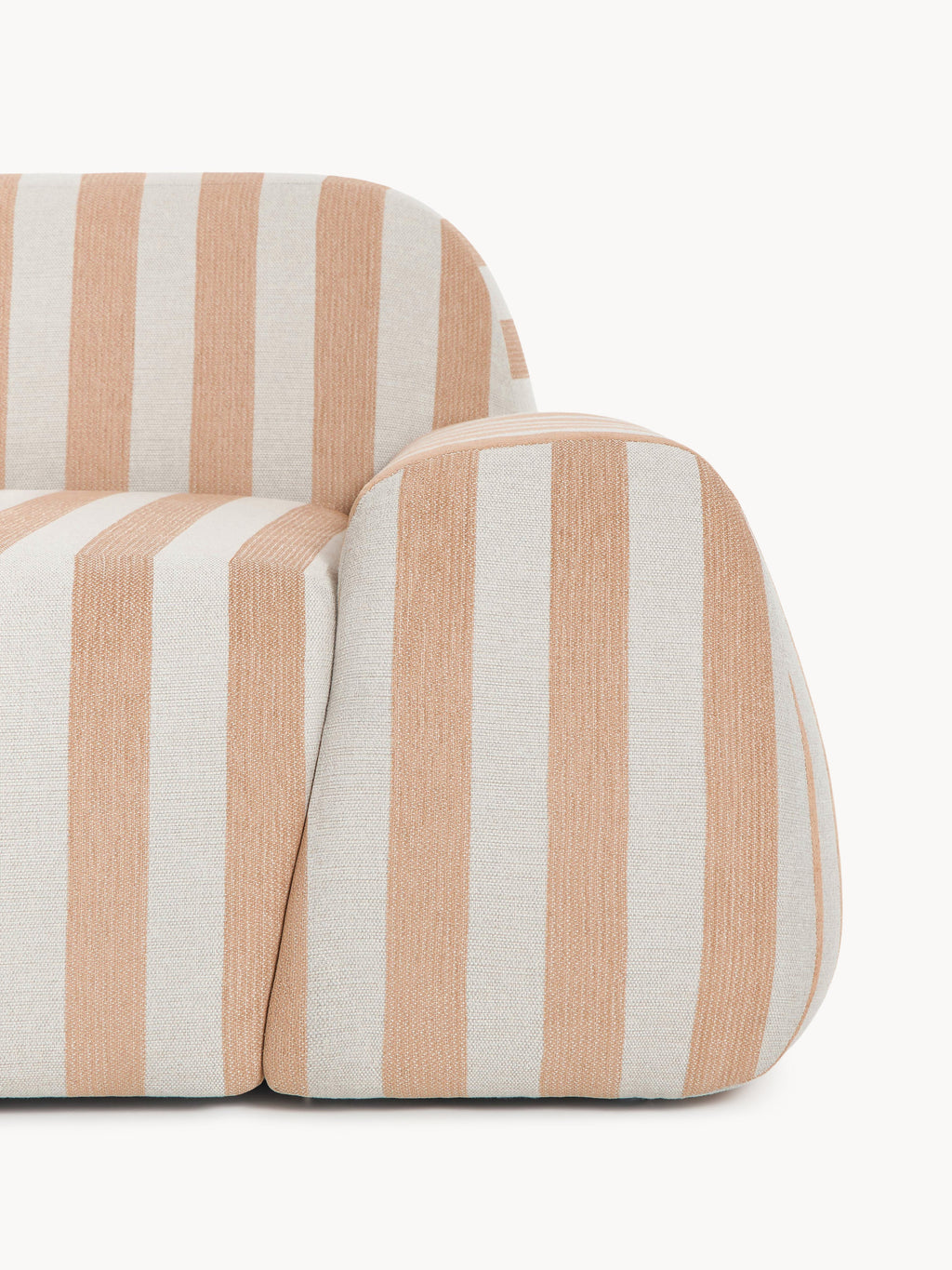 Gestreiftes Sofa Wolke (2-Sitzer) mit Chaiselongue
