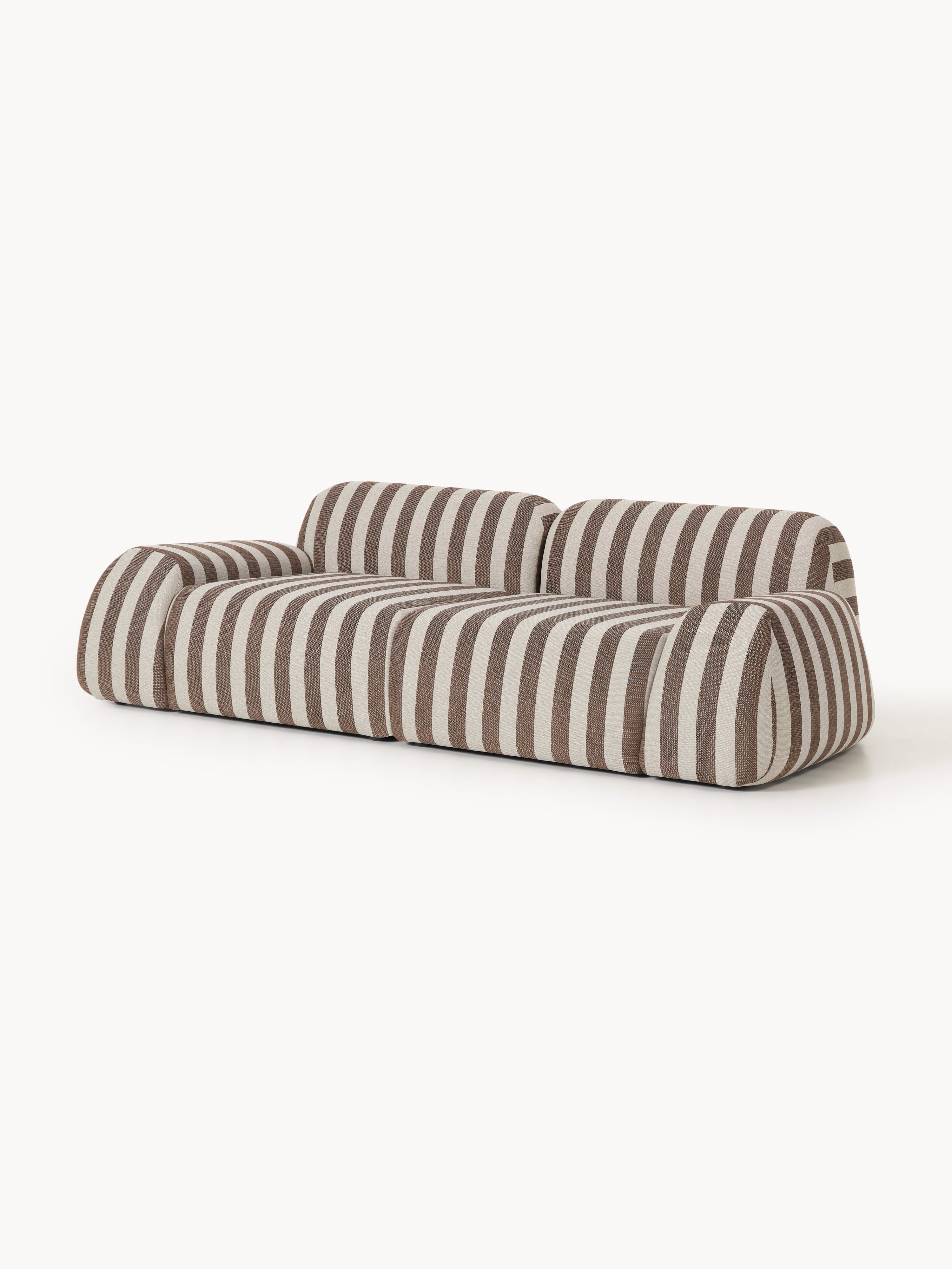 Modulares Gestreiftes Sofa Wolke (3-Sitzer)