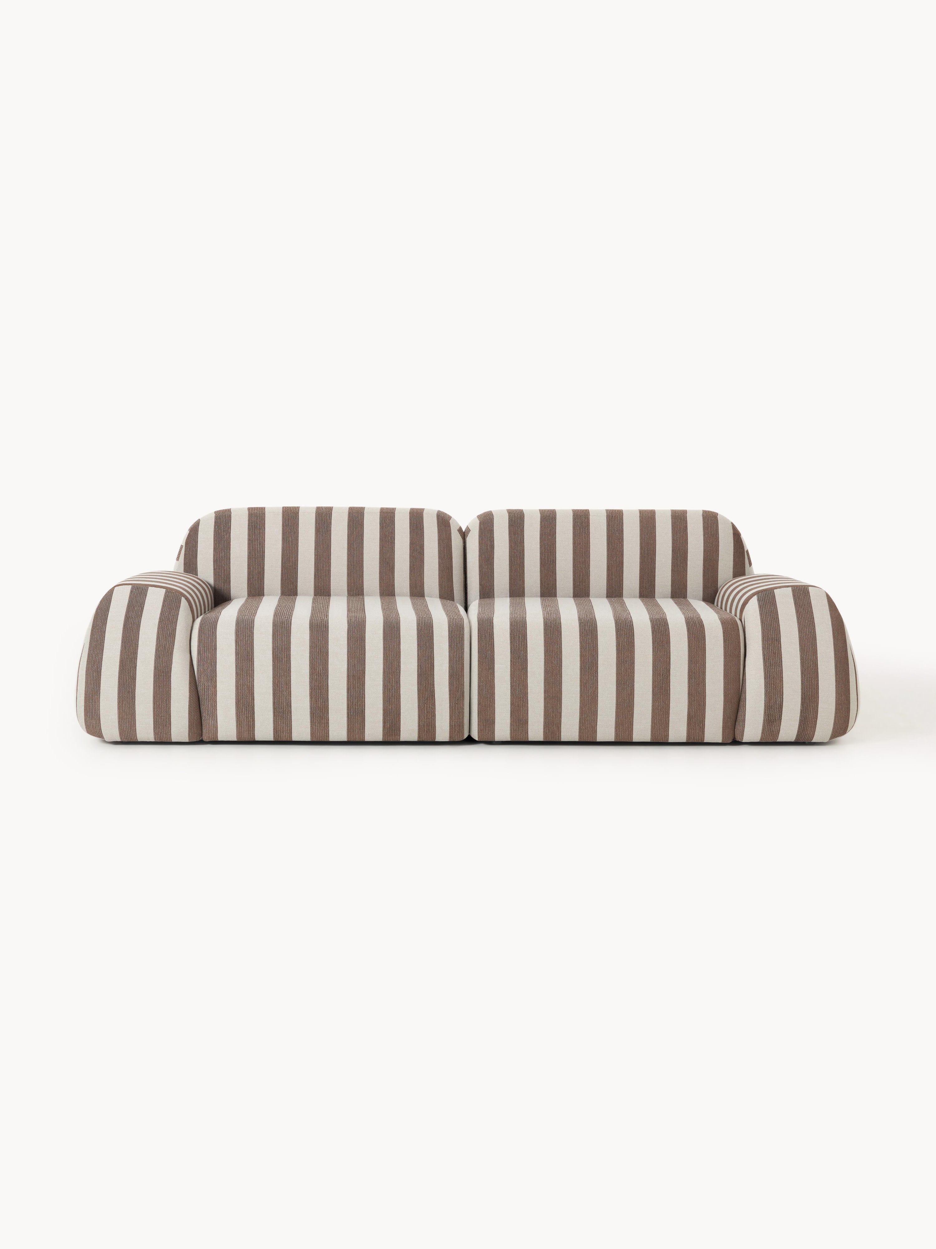 Galeriebild 1 - Modulares Gestreiftes Sofa Wolke (3-Sitzer)