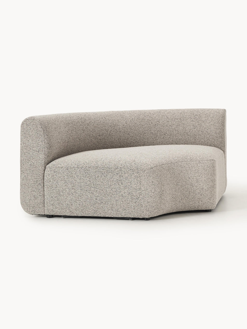 Rundes Bouclé-Eckmodul Sofia