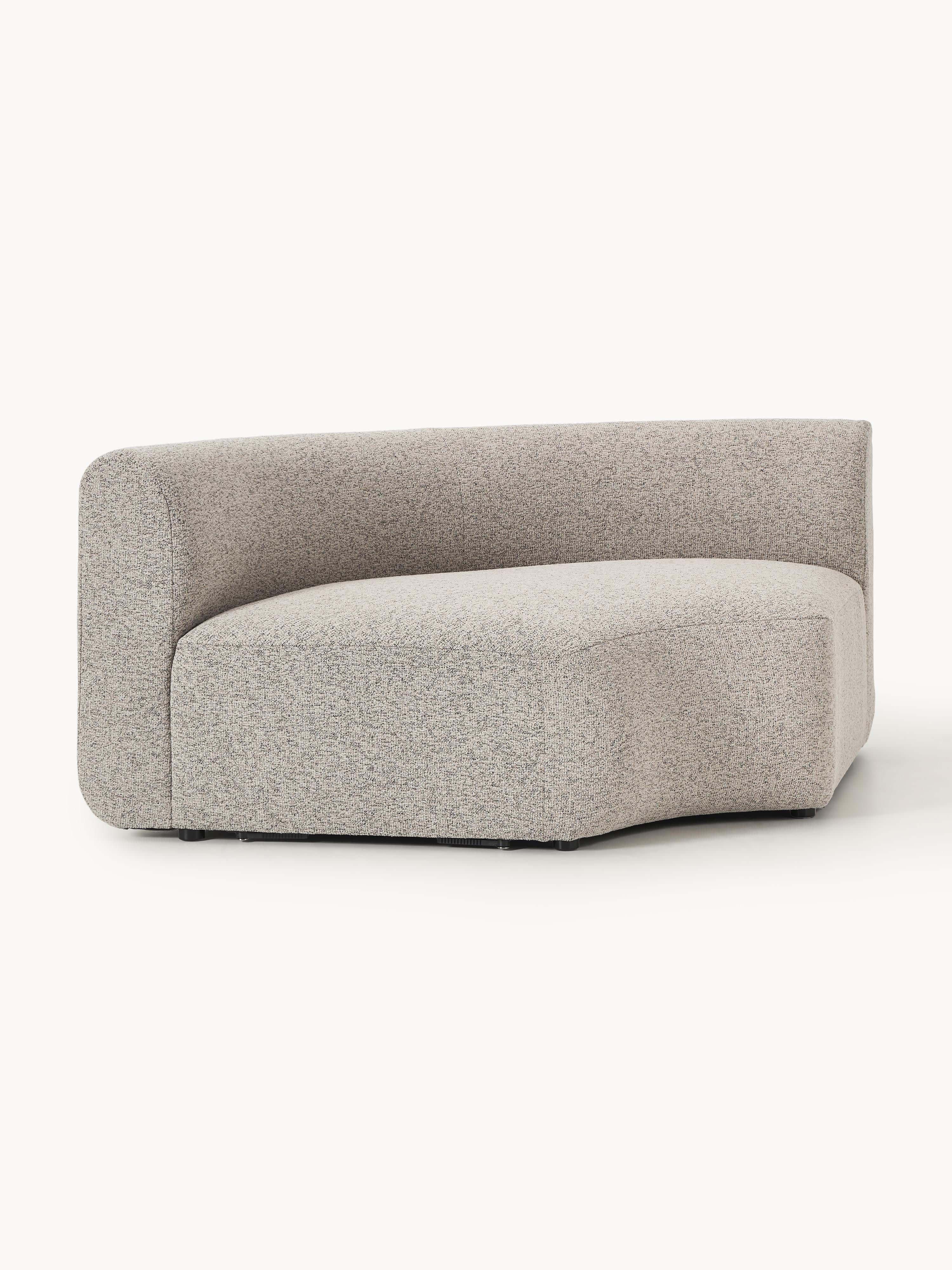 Rundes Bouclé-Eckmodul Sofia