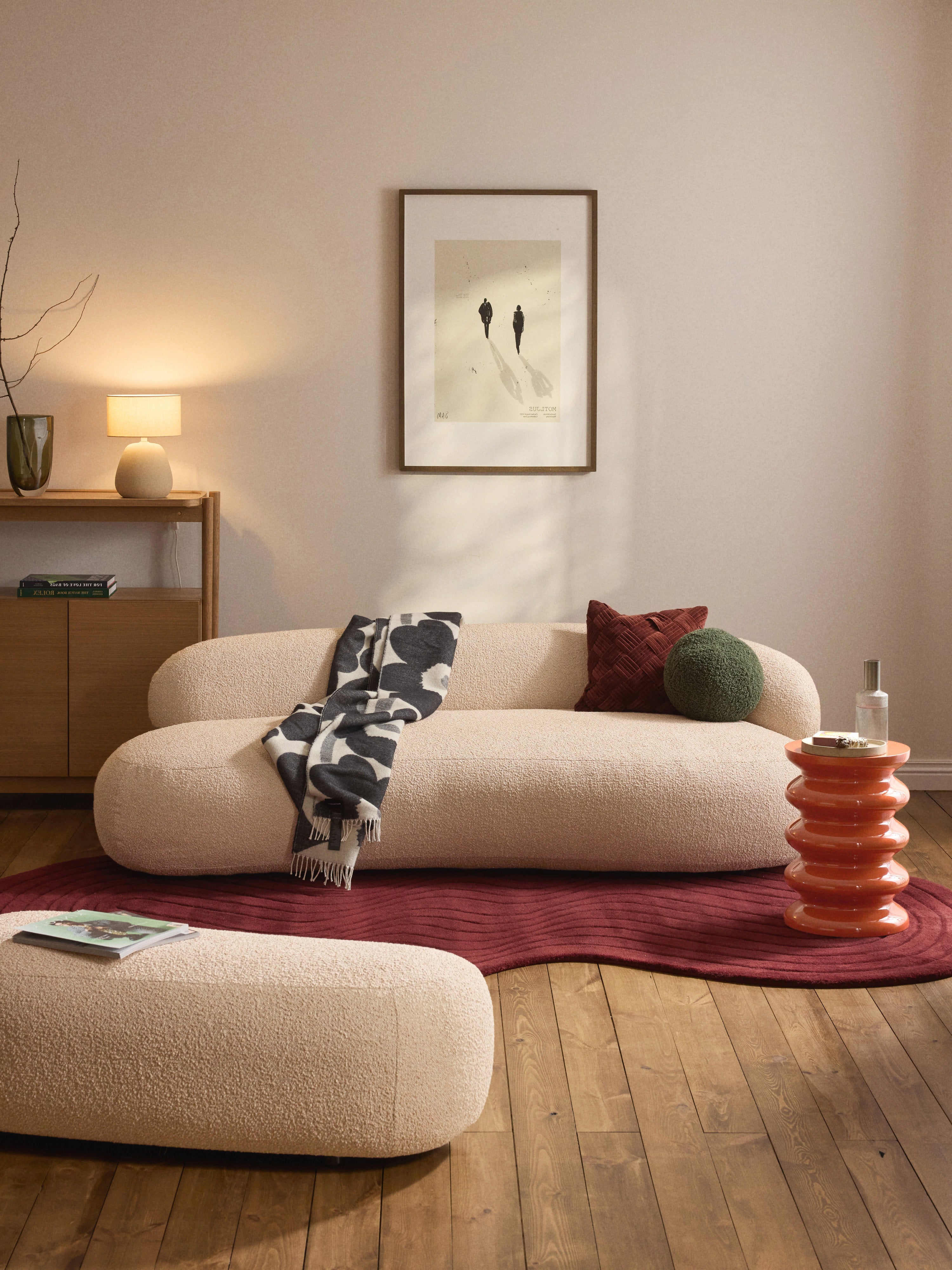 Bouclé-Sofa Alba (3-Sitzer)