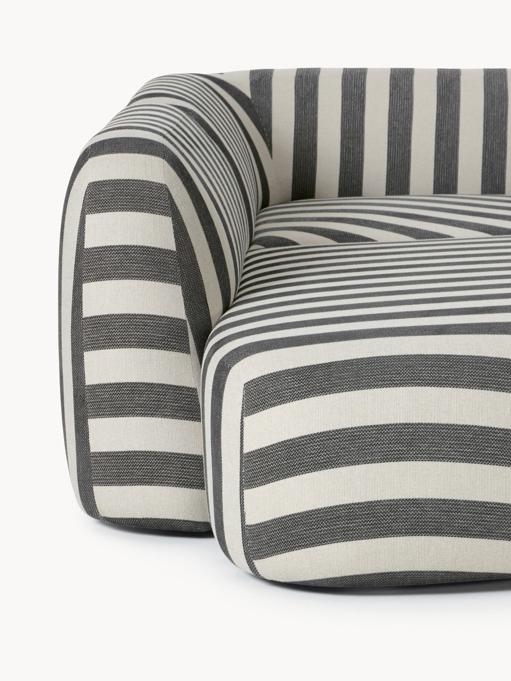 Modulares Gestreiftes XL-Sofa Wolke