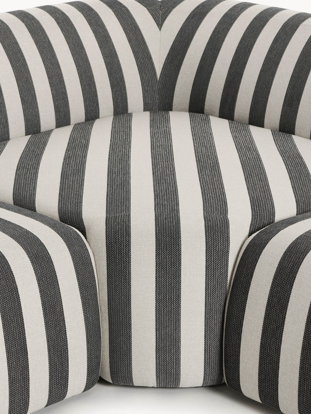 Modulares Gestreiftes XL-Sofa Wolke