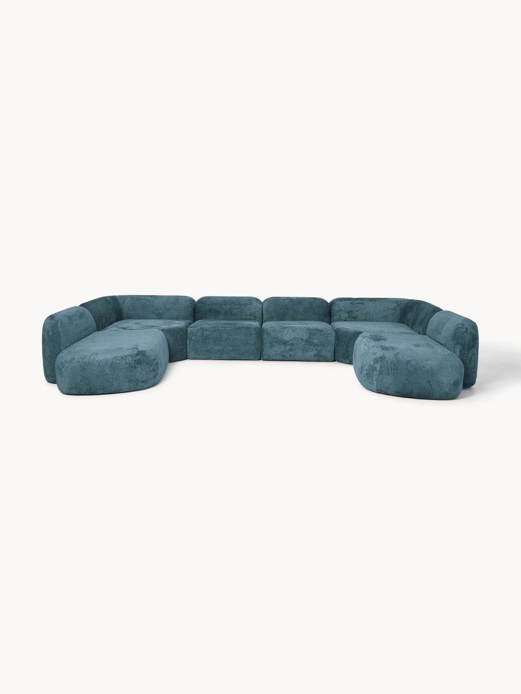 XL Modulares Teddy-Bouclé-Sofa Wolke