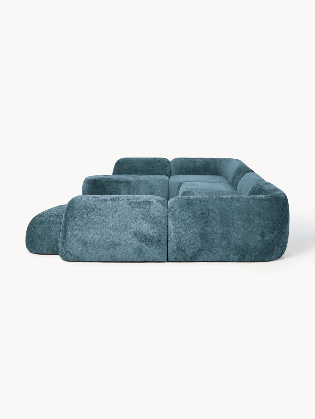 XL Modulares Teddy-Bouclé-Sofa Wolke