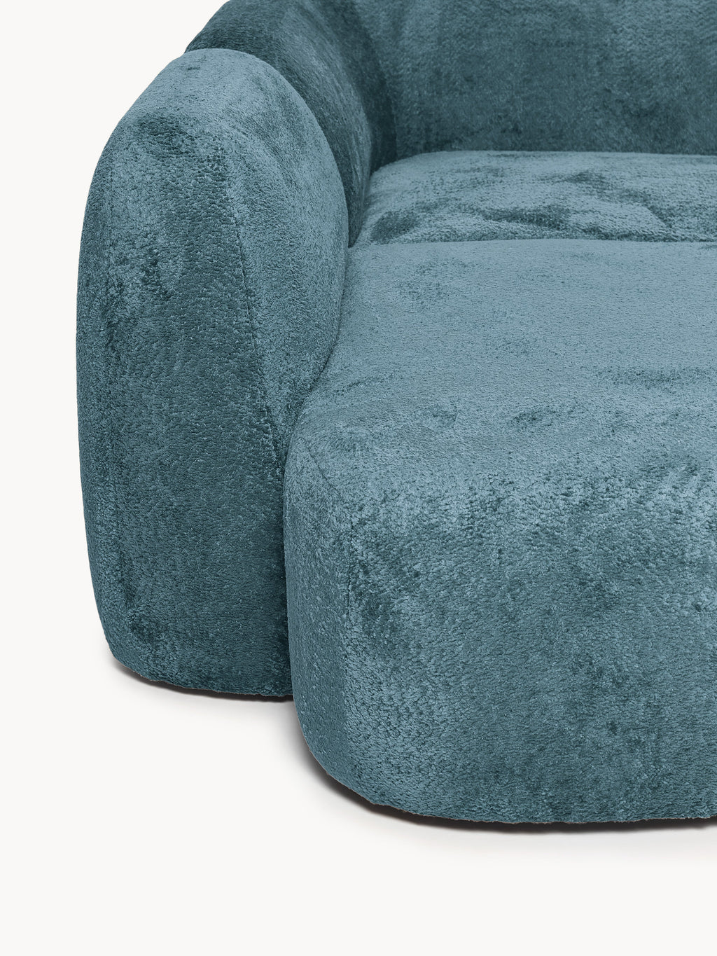 XL Modulares Teddy-Bouclé-Sofa Wolke