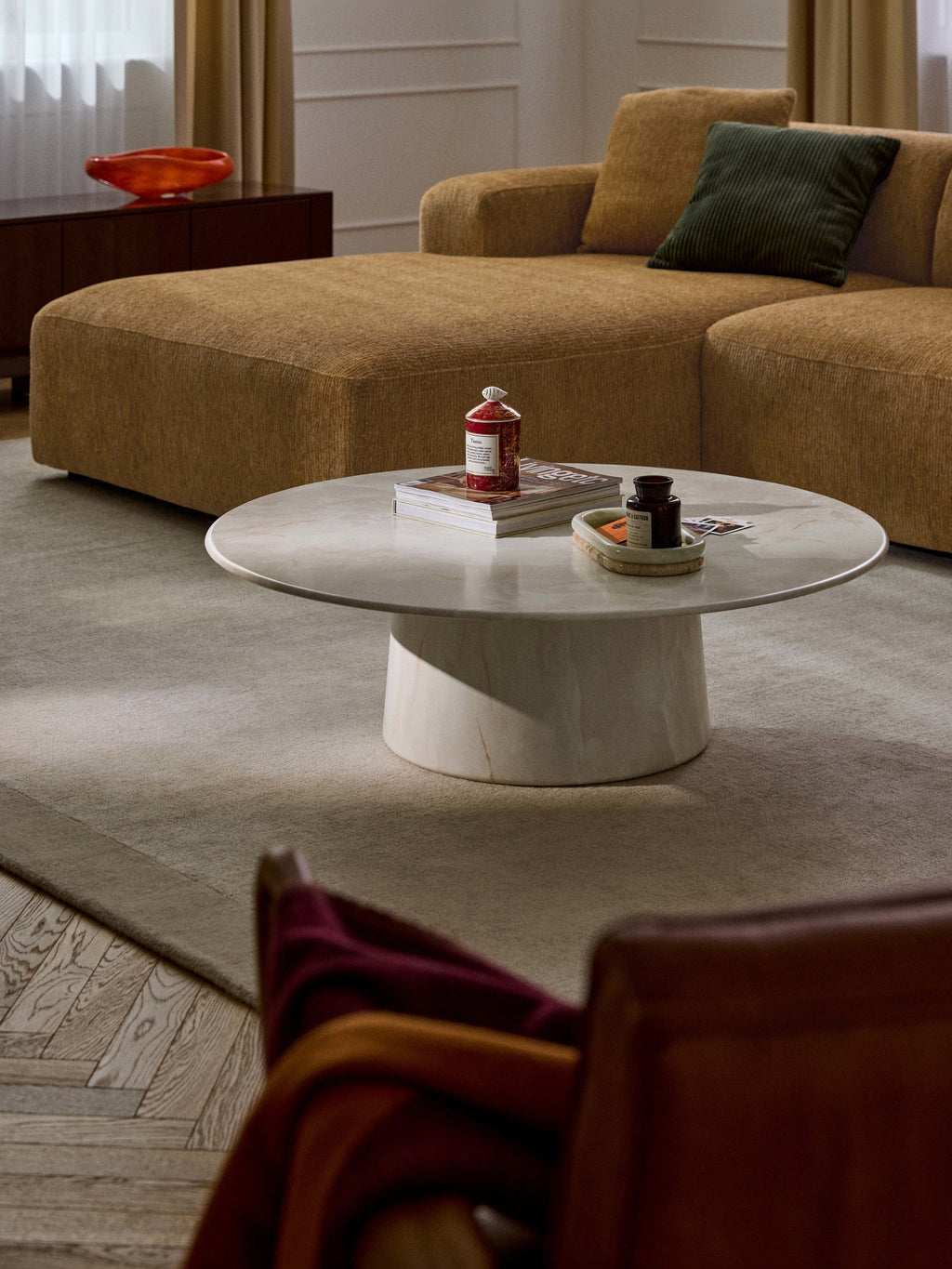 XL-Runder Couchtisch Jael