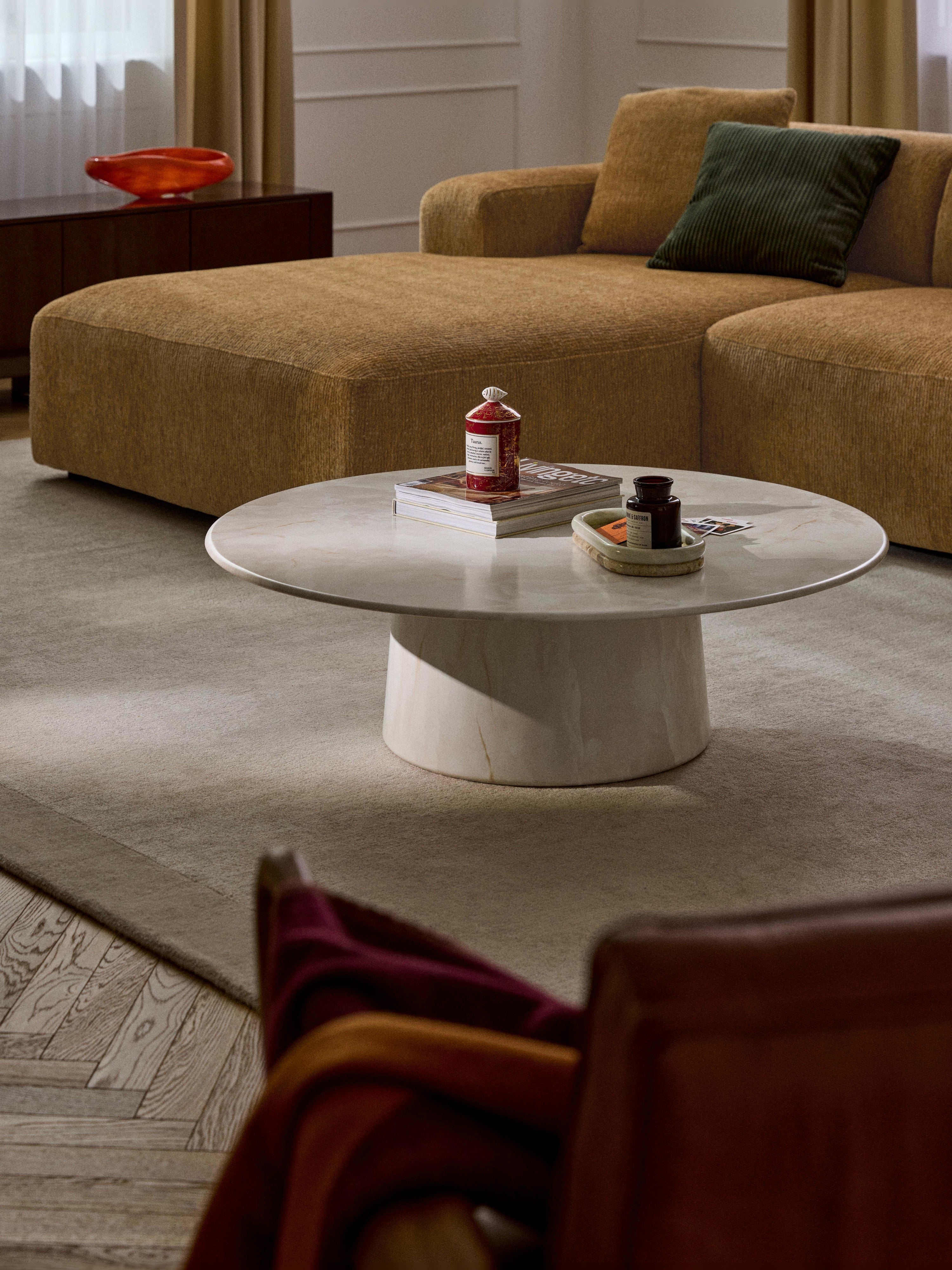 XL-Runder Couchtisch Jael