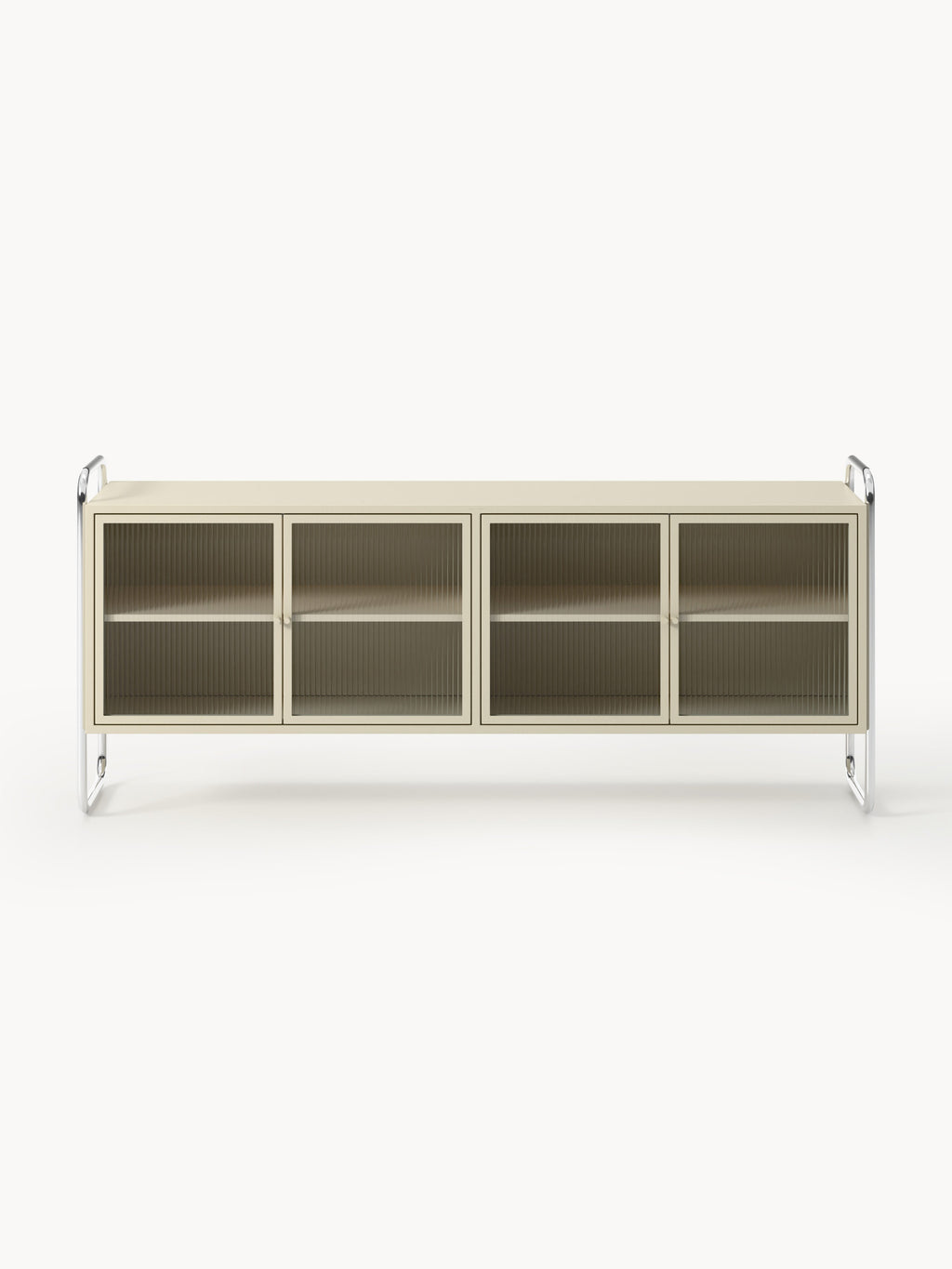 Metall-Sideboard Robyn mit Glas-Front