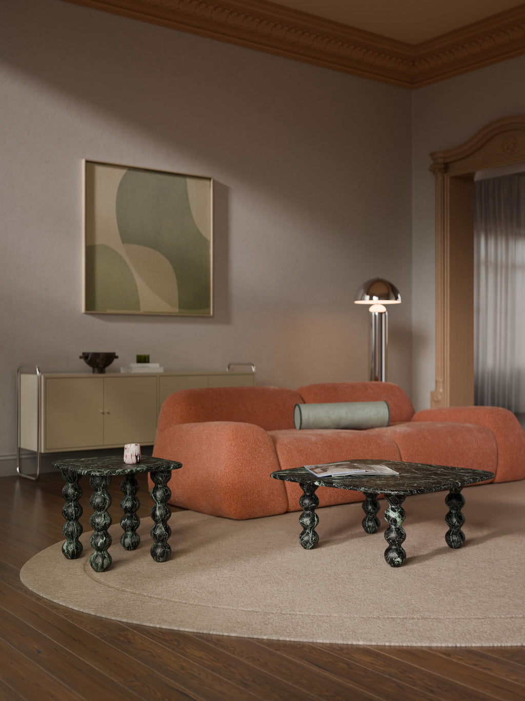 Marmor-Couchtisch Lyndi