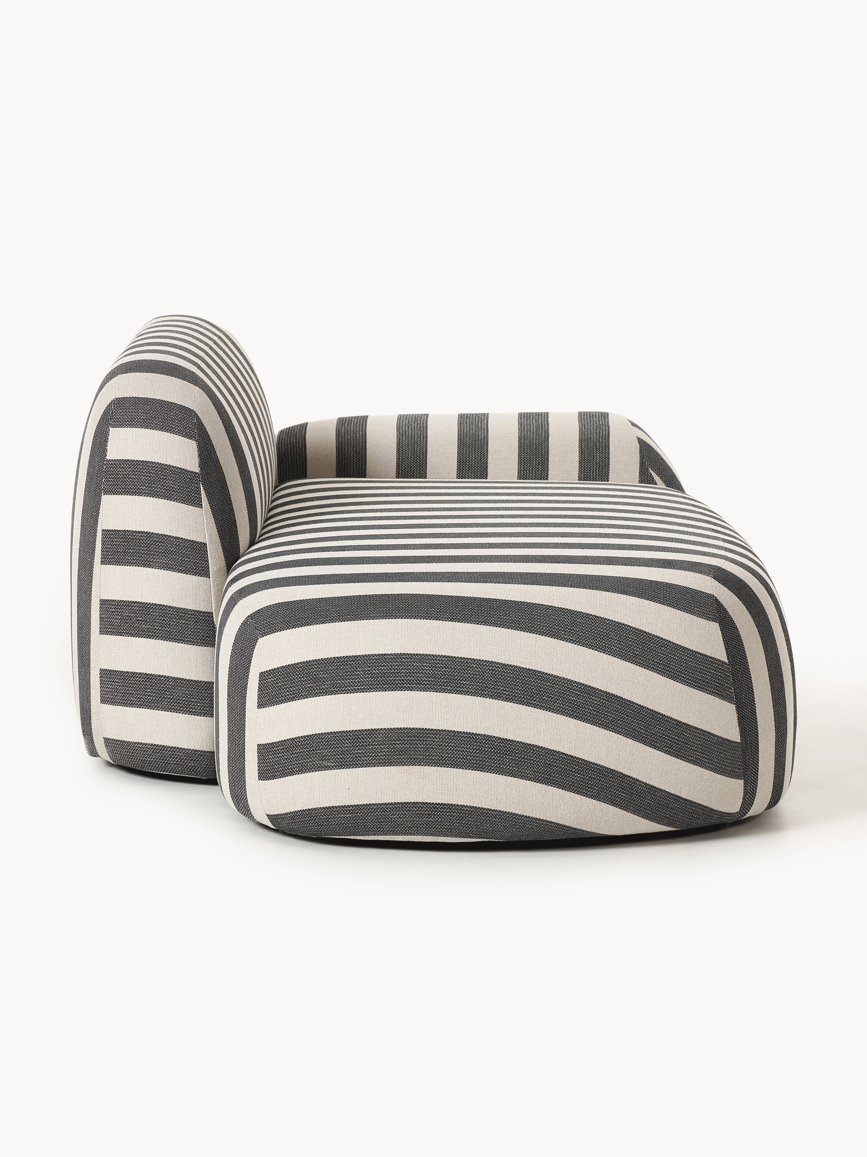 Gestreiftes Sofa Wolke (2-Sitzer) mit Chaiselongue