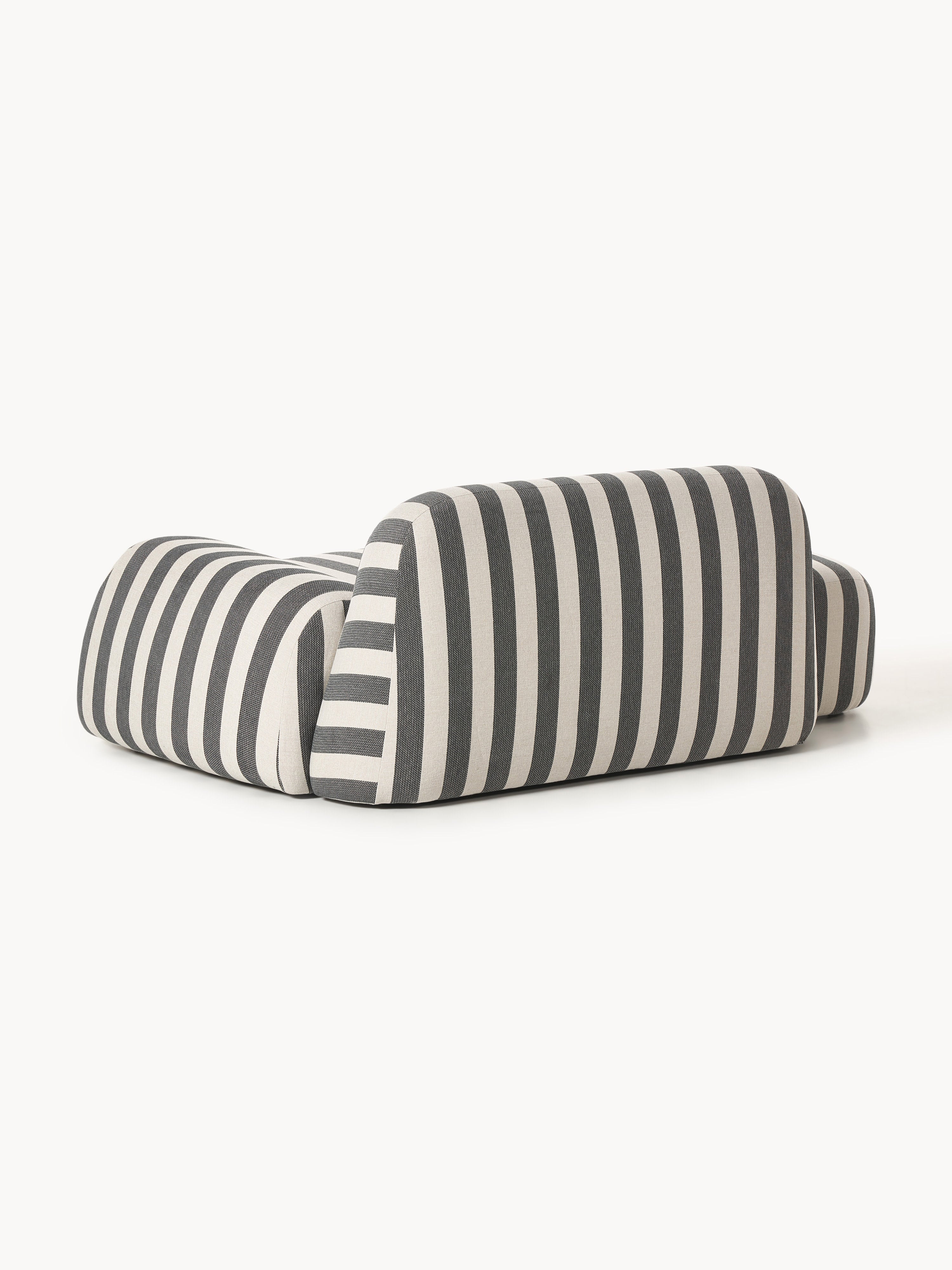 Gestreiftes Sofa Wolke (2-Sitzer) mit Chaiselongue