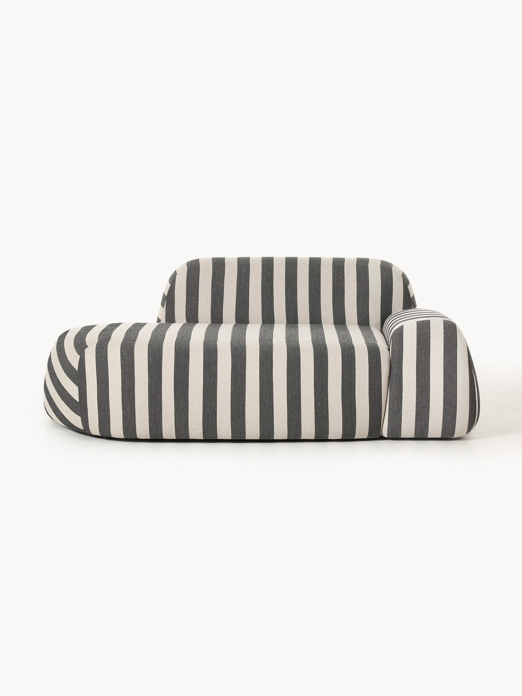 Galeriebild 1 - Gestreiftes Sofa Wolke (2-Sitzer) mit Chaiselongue
