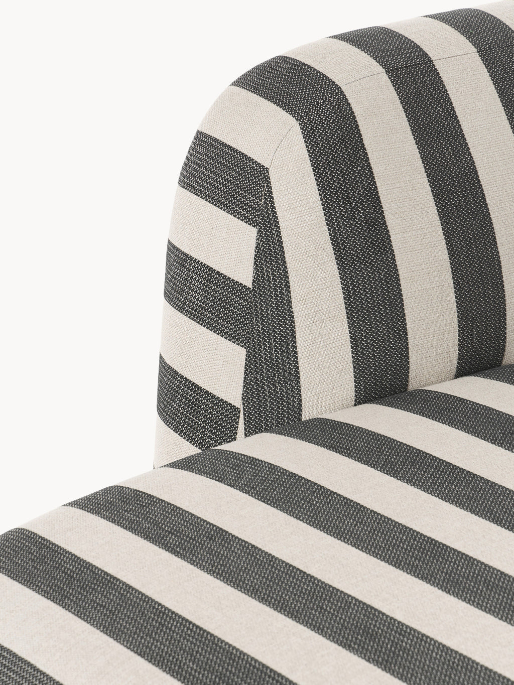Gestreiftes Sofa Wolke (2-Sitzer) mit Chaiselongue