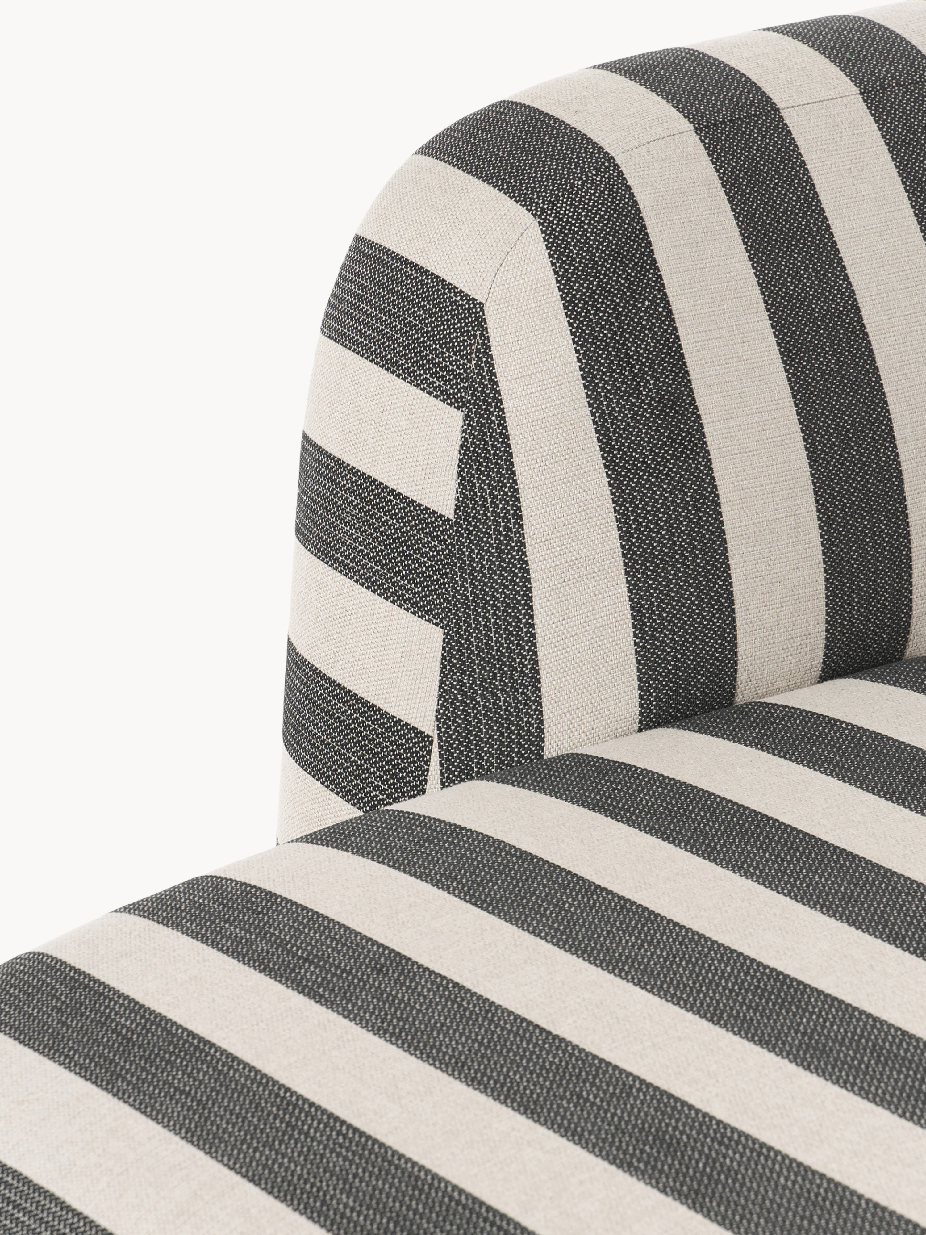 Gestreiftes Sofa Wolke (2-Sitzer) mit Chaiselongue